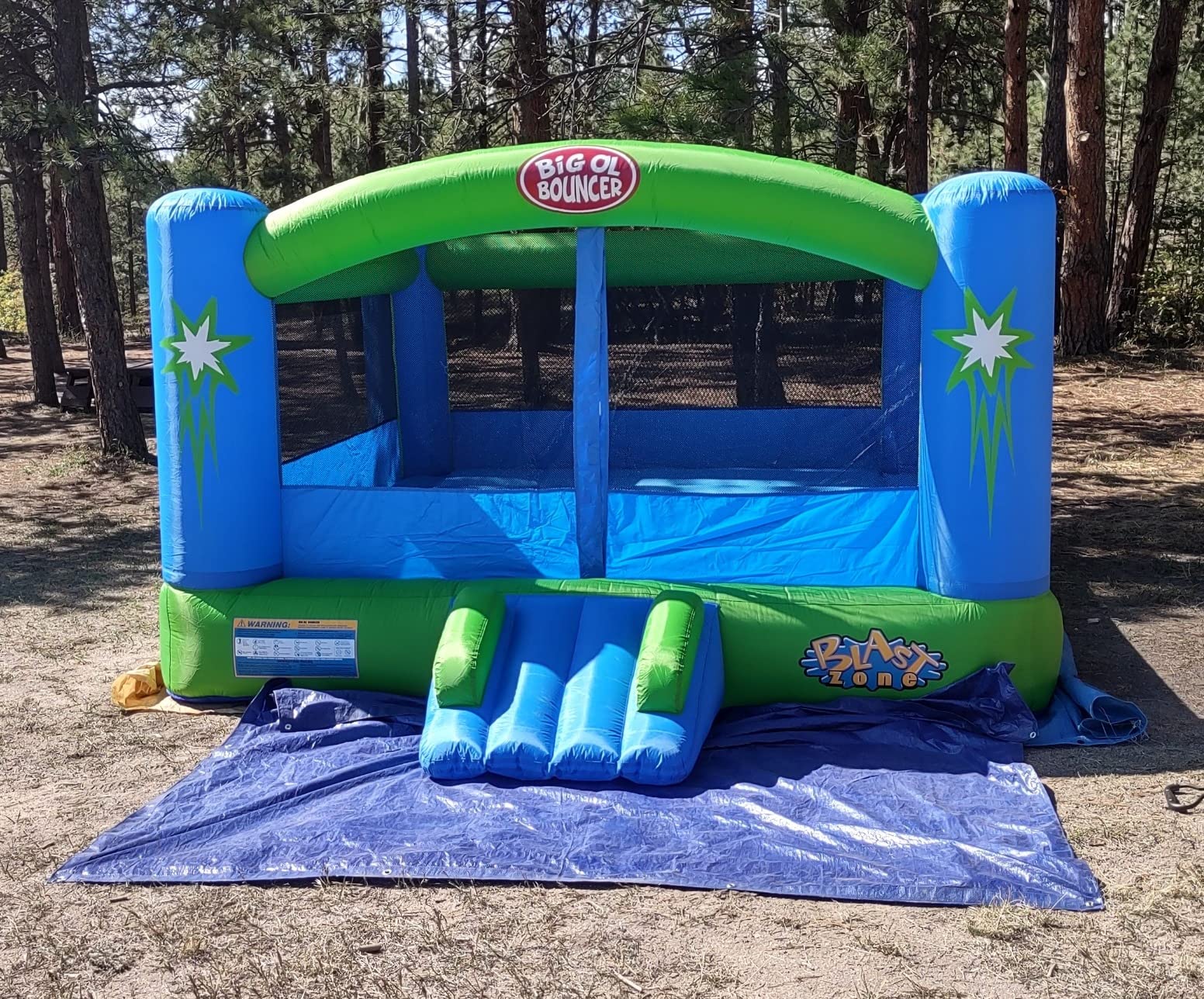 Blast Zone Big Ol Bouncer Inflatable Bounce House w/Blower - Huge - Premium Quality - 6 Players customer photo 1