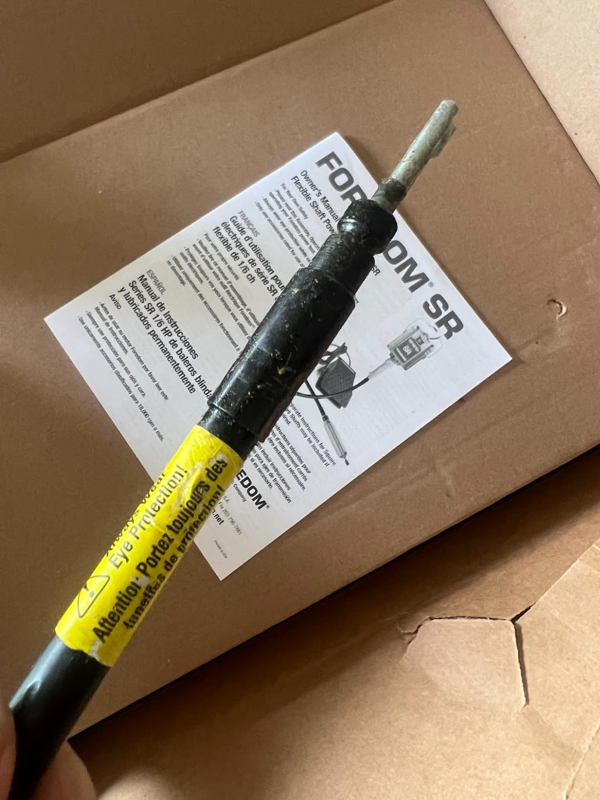 Foredom M.SR Hang-Up Motor with FCT-1 Foot Pedal Speed Control, 115v (K.8301) customer photo 2