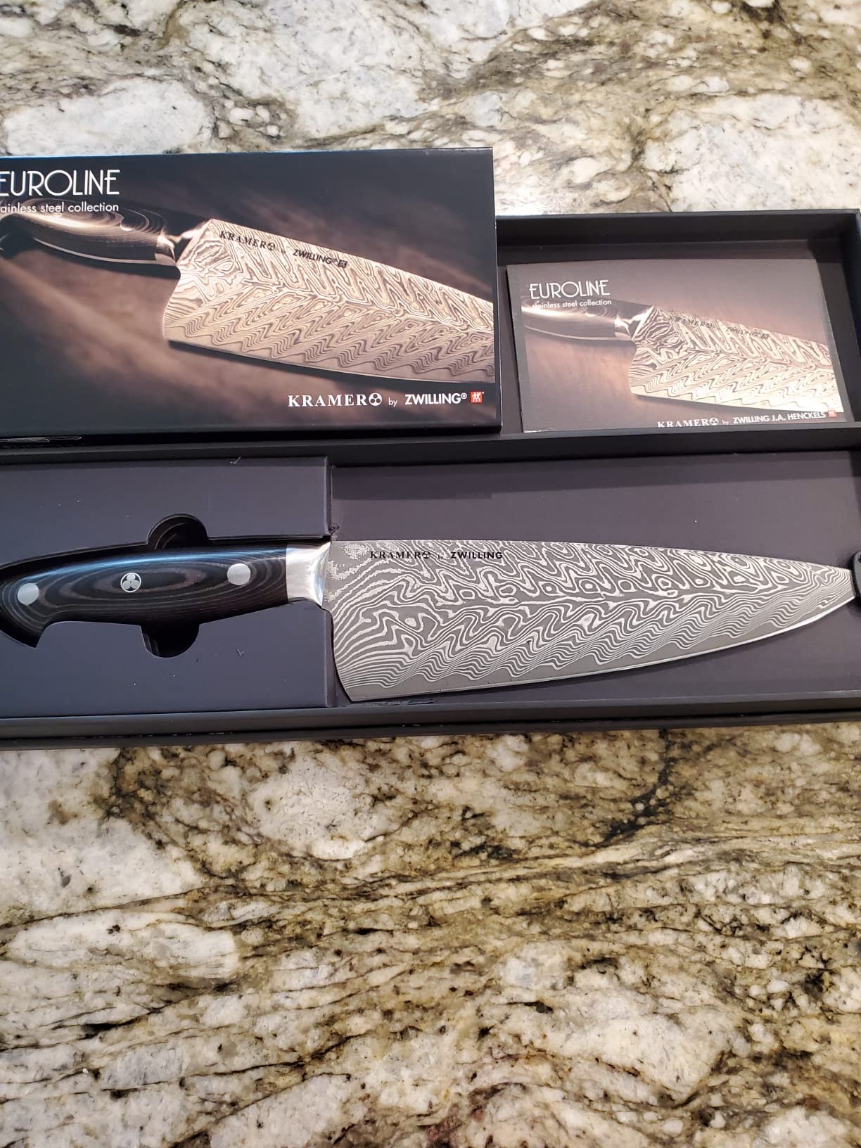 HENCKELS 8-inch Chef's Knife, Premium Quality, German Engineered, Informed by 100+ Years of Mastery, Stainless Steel, Dishwasher Safe, Black/Brown customer photo 2