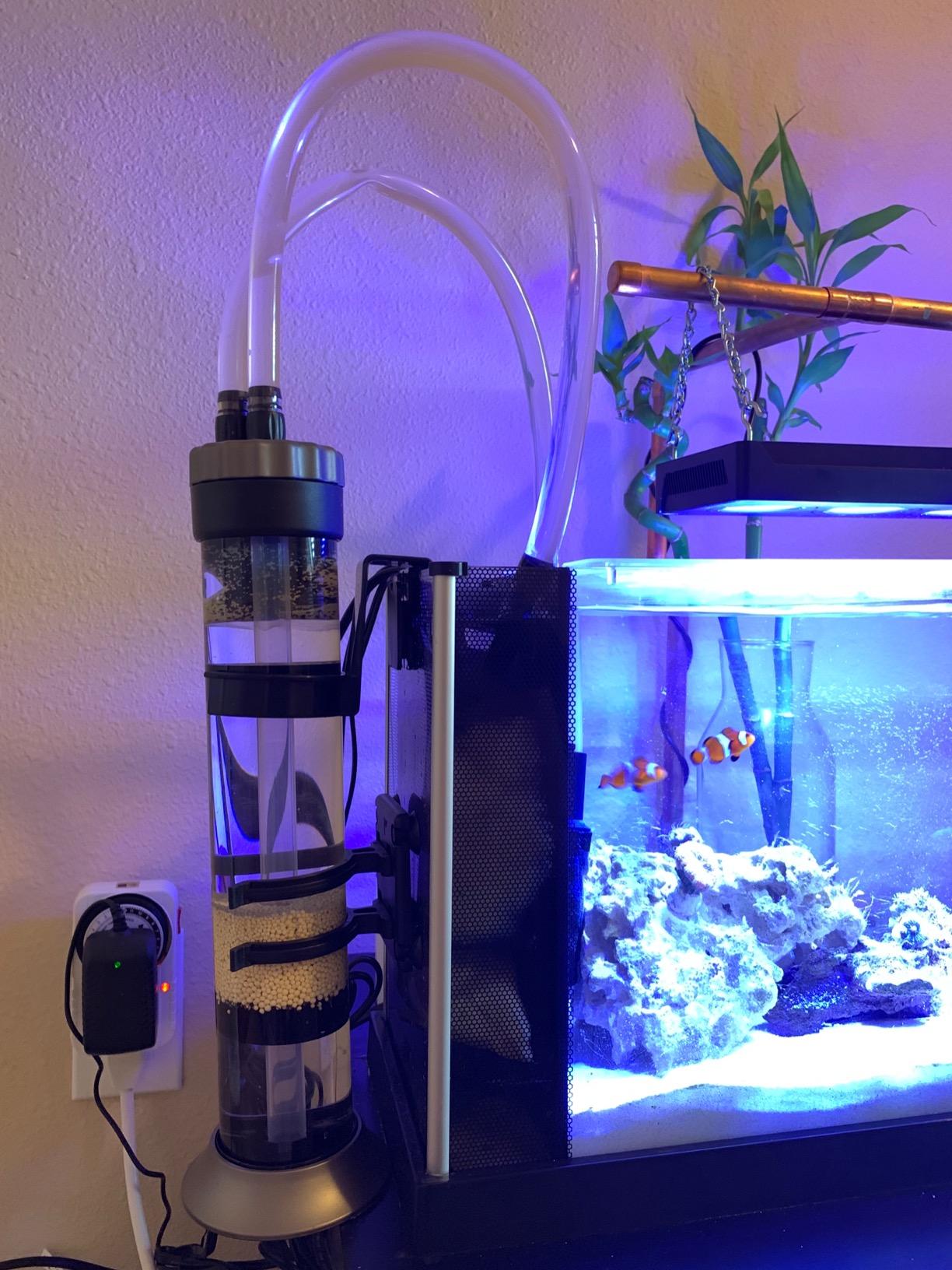 AQUATOP MR-20 Media Reactor - 95 GPH Up-Flow Filtration System - With Pump, Tubing & Mount - For Saltwater or Freshwater Aquariums - Sump or Hang-On Design customer photo 2