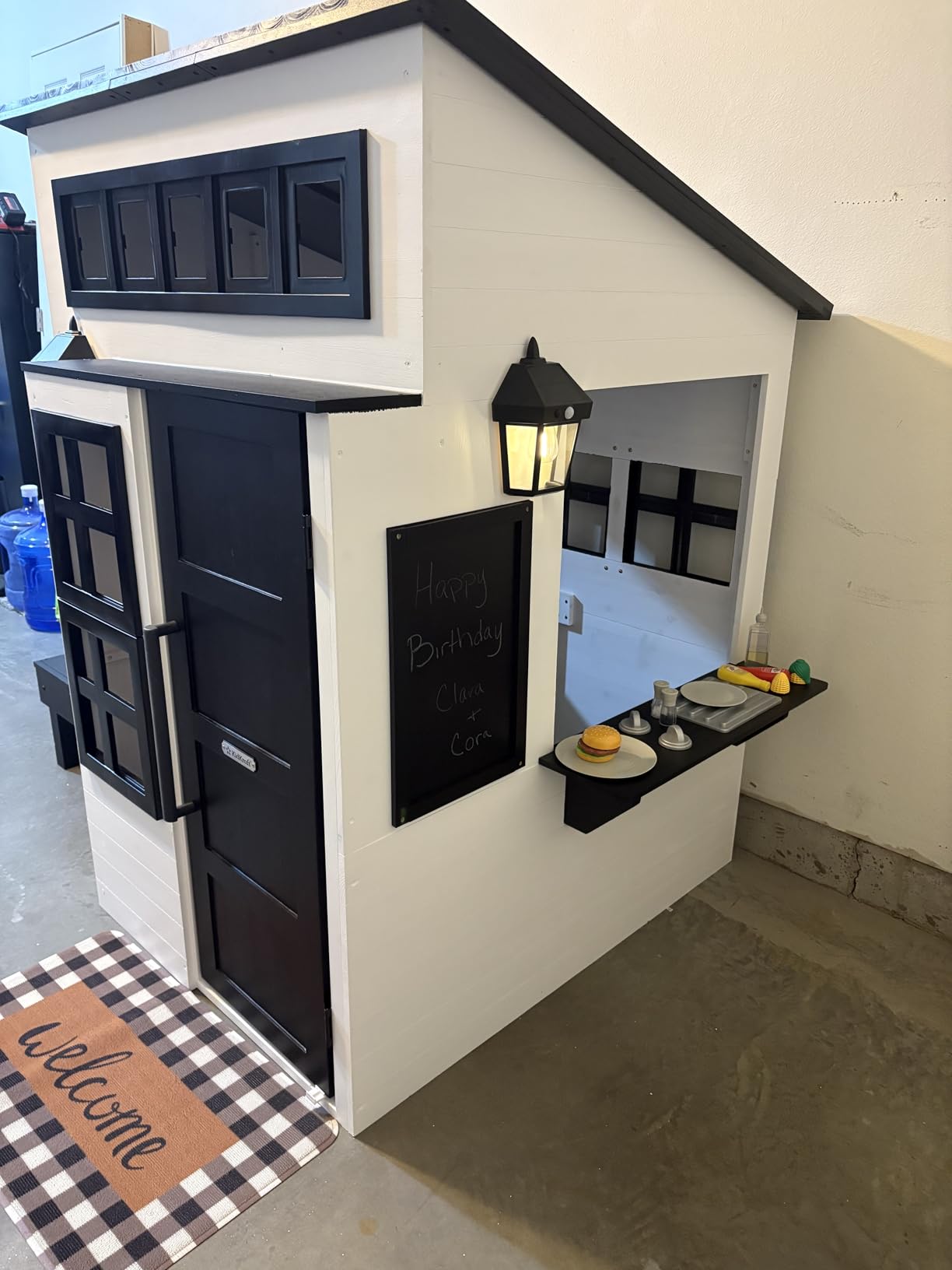 KidKraft Modern Outdoor Wooden Playhouse with Picnic Table, Mailbox and Outdoor Grill customer photo 1
