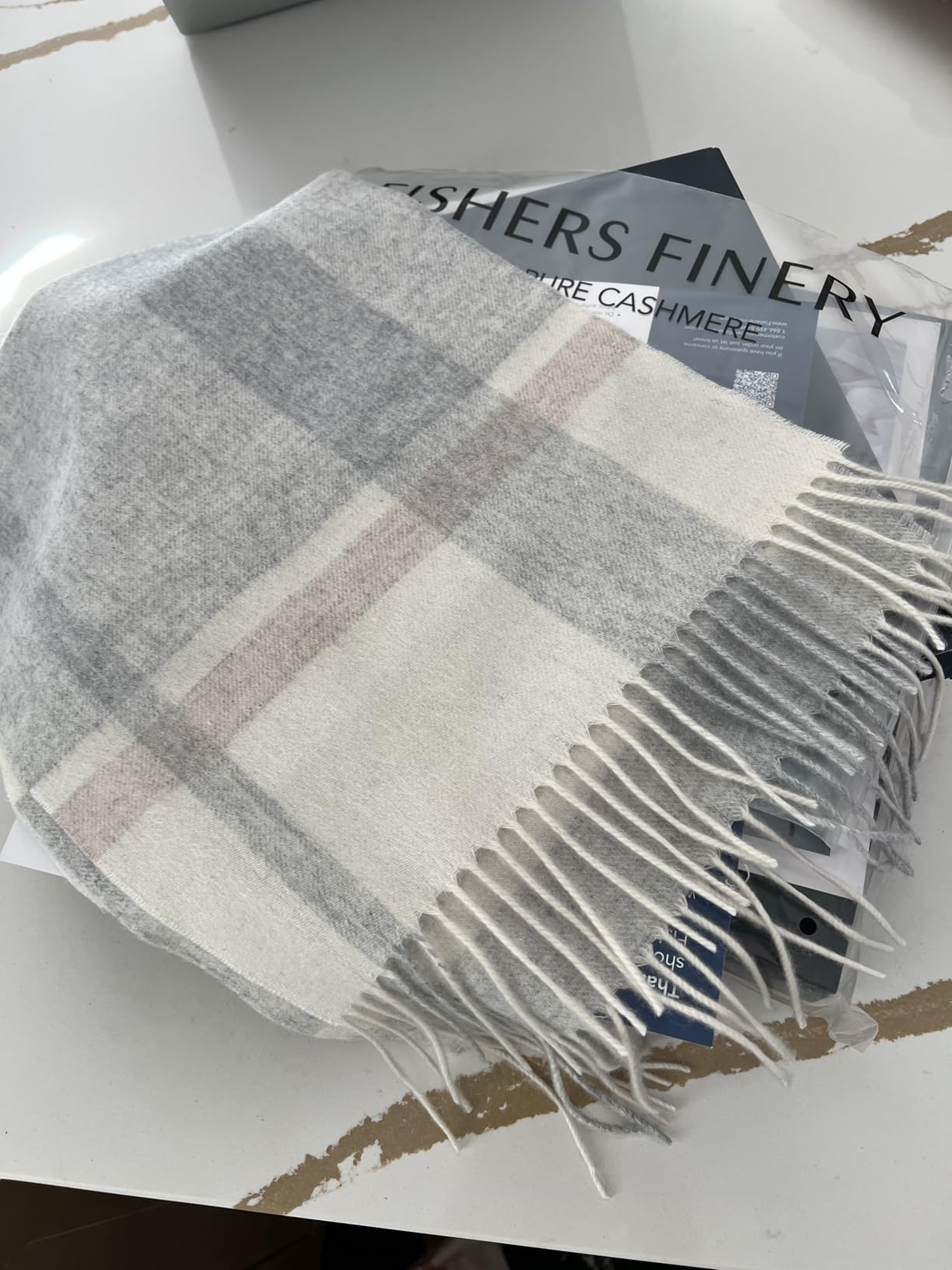Women's 100% Pure Cashmere Winter Scarf customer photo 2