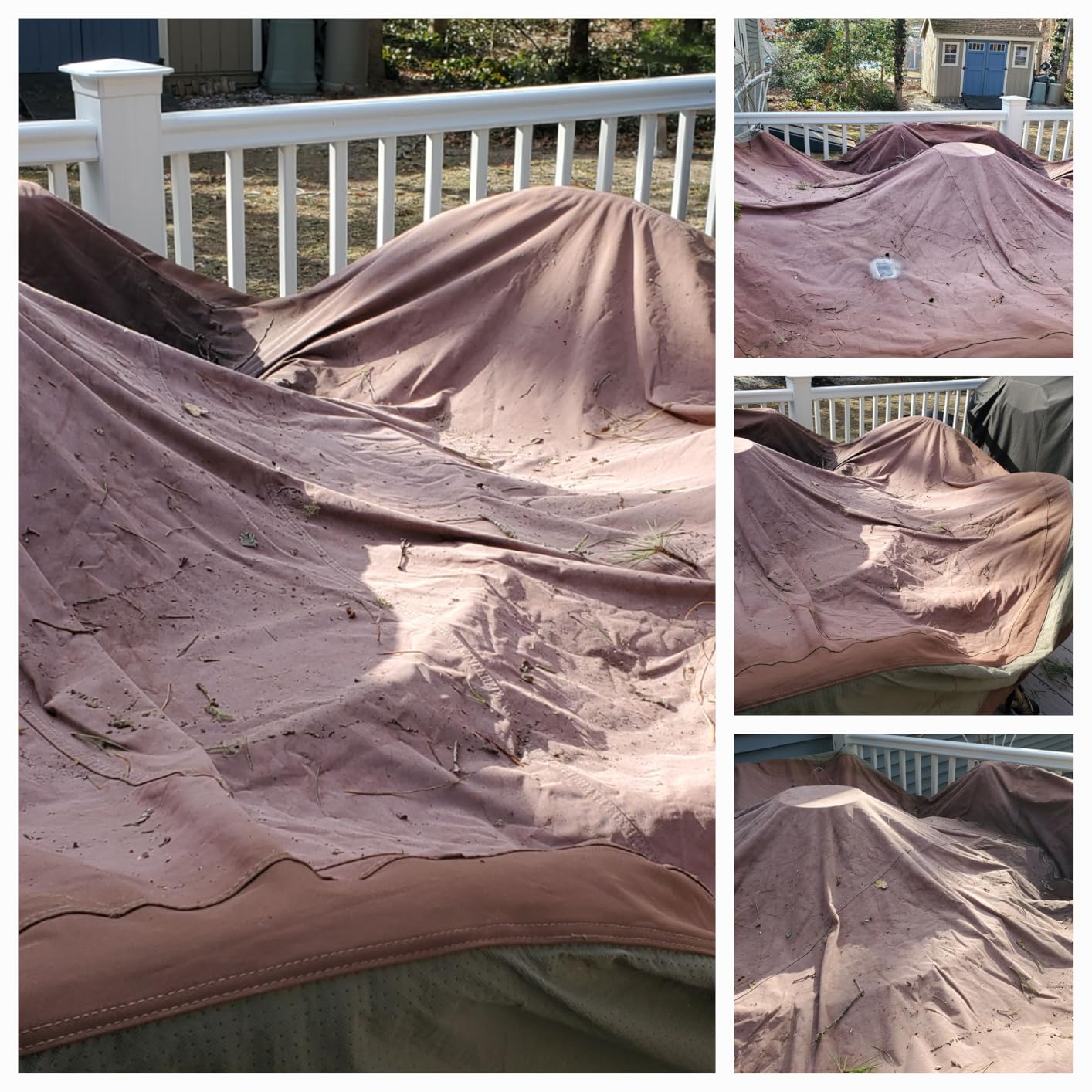 DUCKCOVERS Ultimate Water-Resistant 92 Inch Square Patio Table & Chair Set Cover customer photo 1