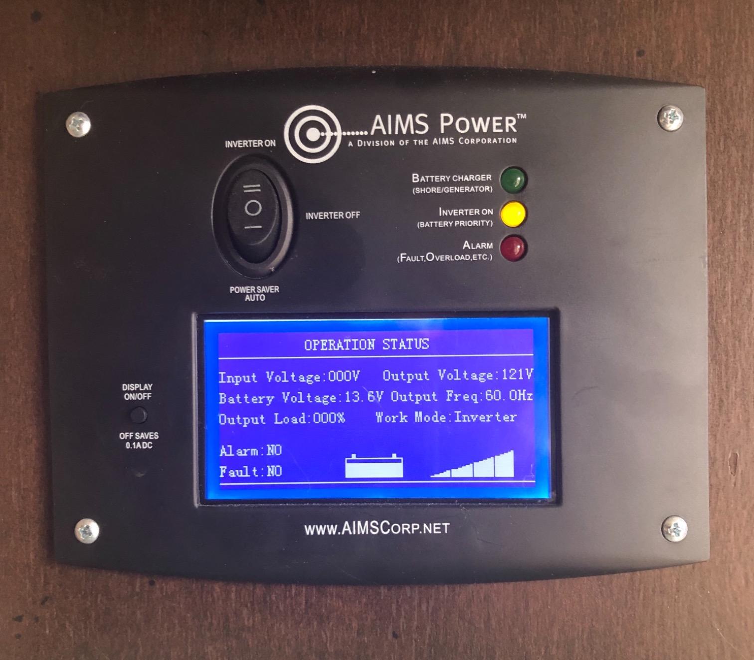 AIMS Power 3000 Watt 12 VDC Pure Sine Inverter Charger 120 VAC Output 100A Charger 30A Transfer Switch ETL Cert to UL458 Standards PICOGLF30W12V120V customer photo 1
