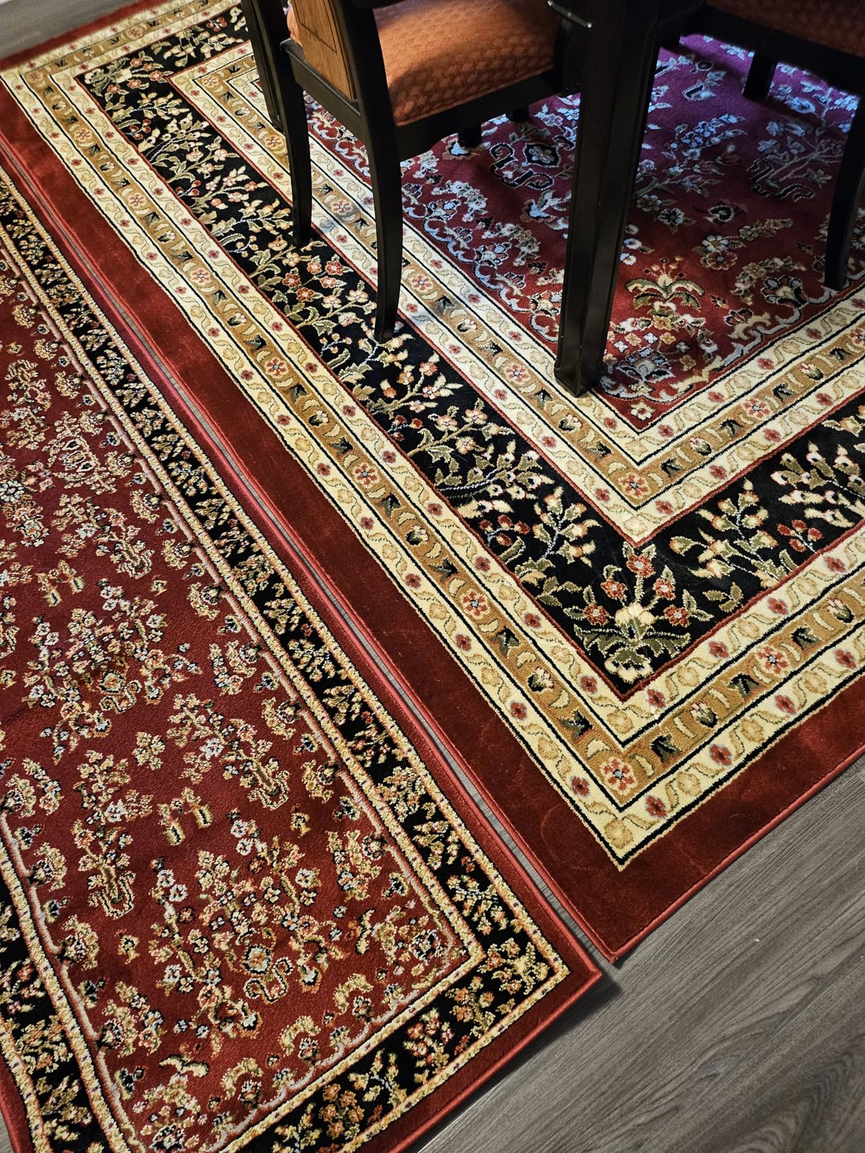 SAFAVIEH Area Rug 8x10 - Lyndhurst Collection - Large - Ivory & Red, Traditional Oriental Design, Non-Shedding & Easy to Clean, Ideal for Living Room, Bedroom, Dining Space (LNH331A) customer photo 2
