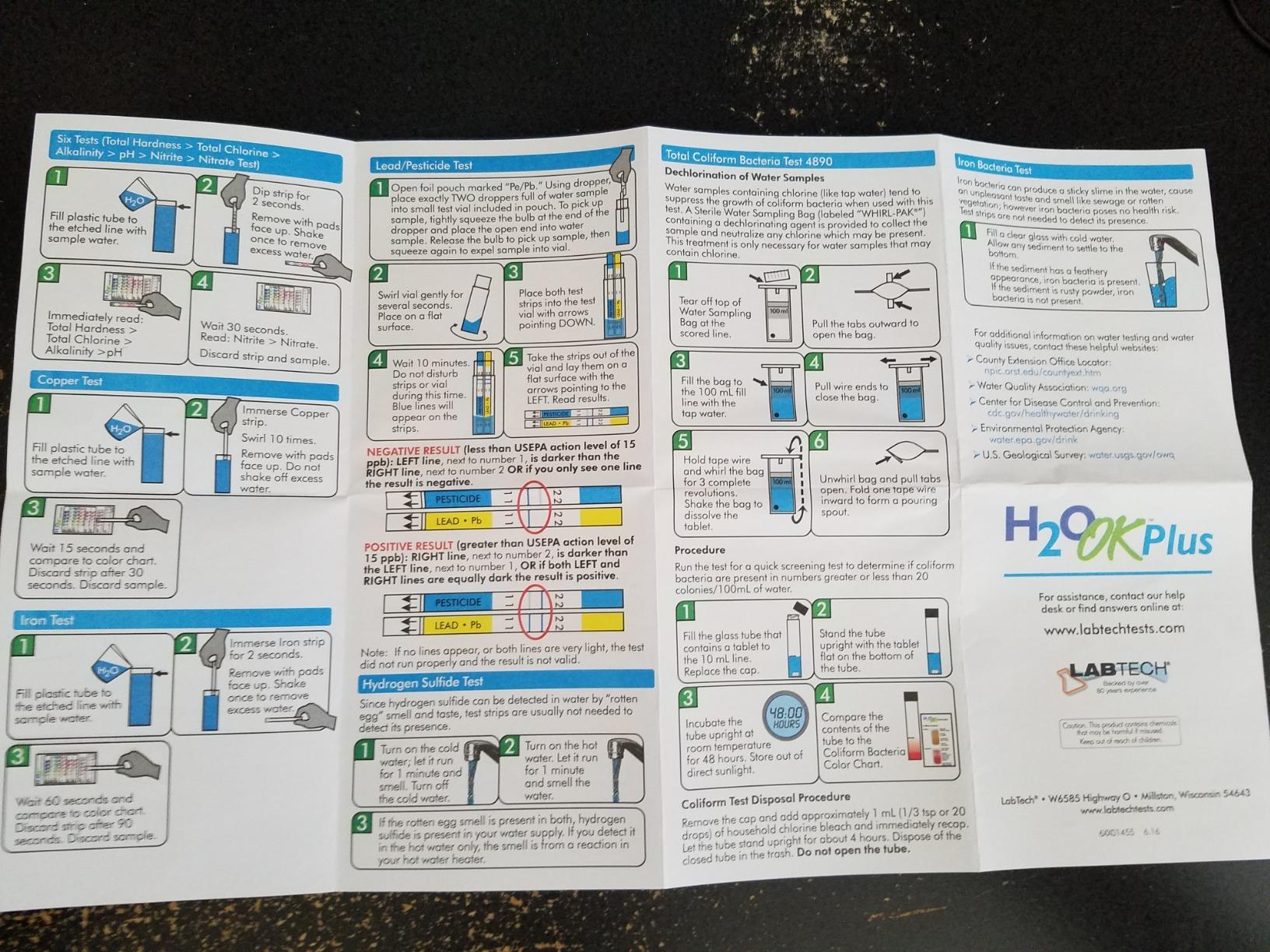 LabTech LT5015 H2O OK Plus Complete Water Analysis Kit customer photo 1