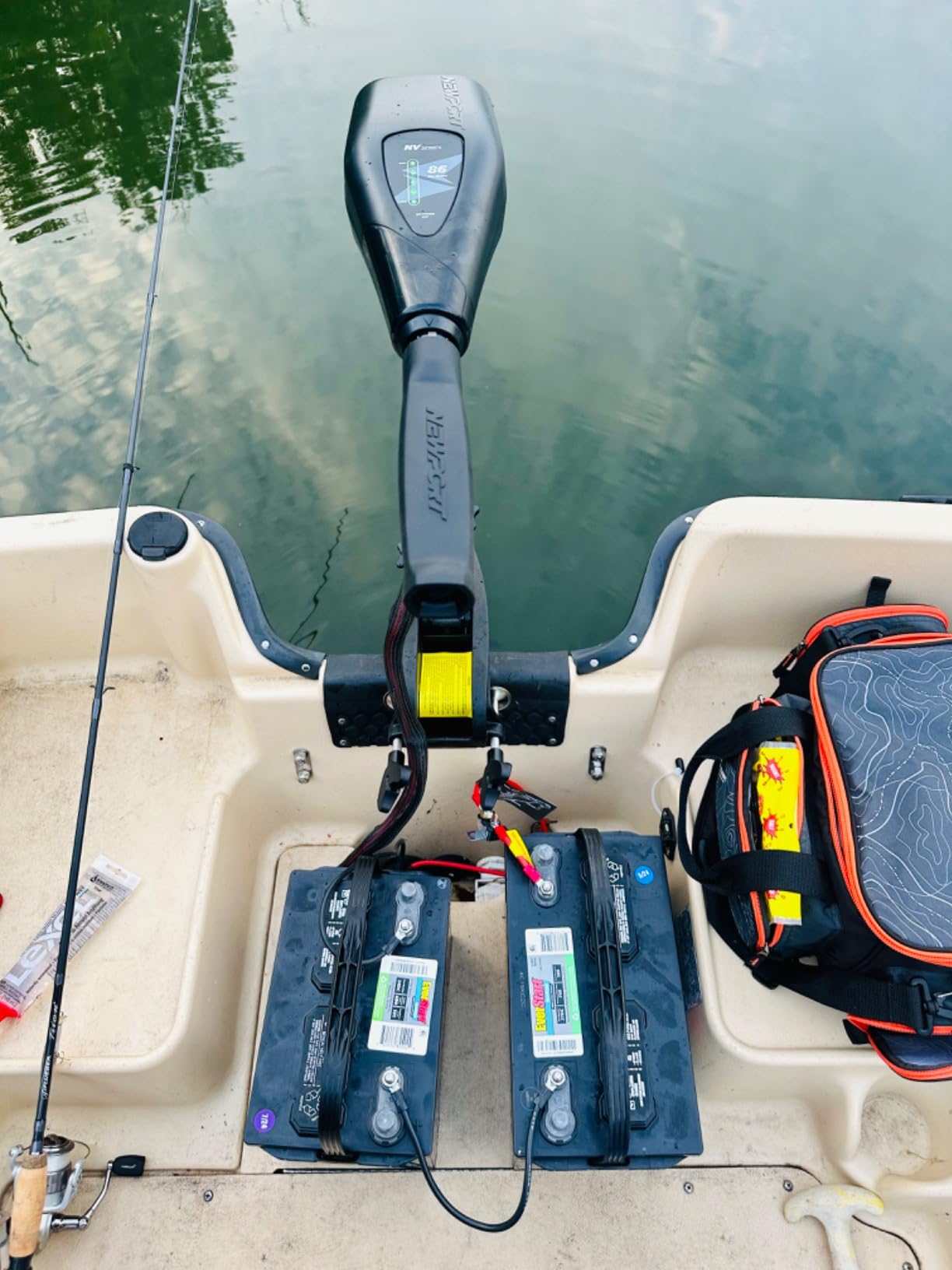 Newport NV-Series 86lb Thrust Saltwater Transom Mounted Trolling Electric Trolling Motor w/LED Battery Indicator customer photo 1