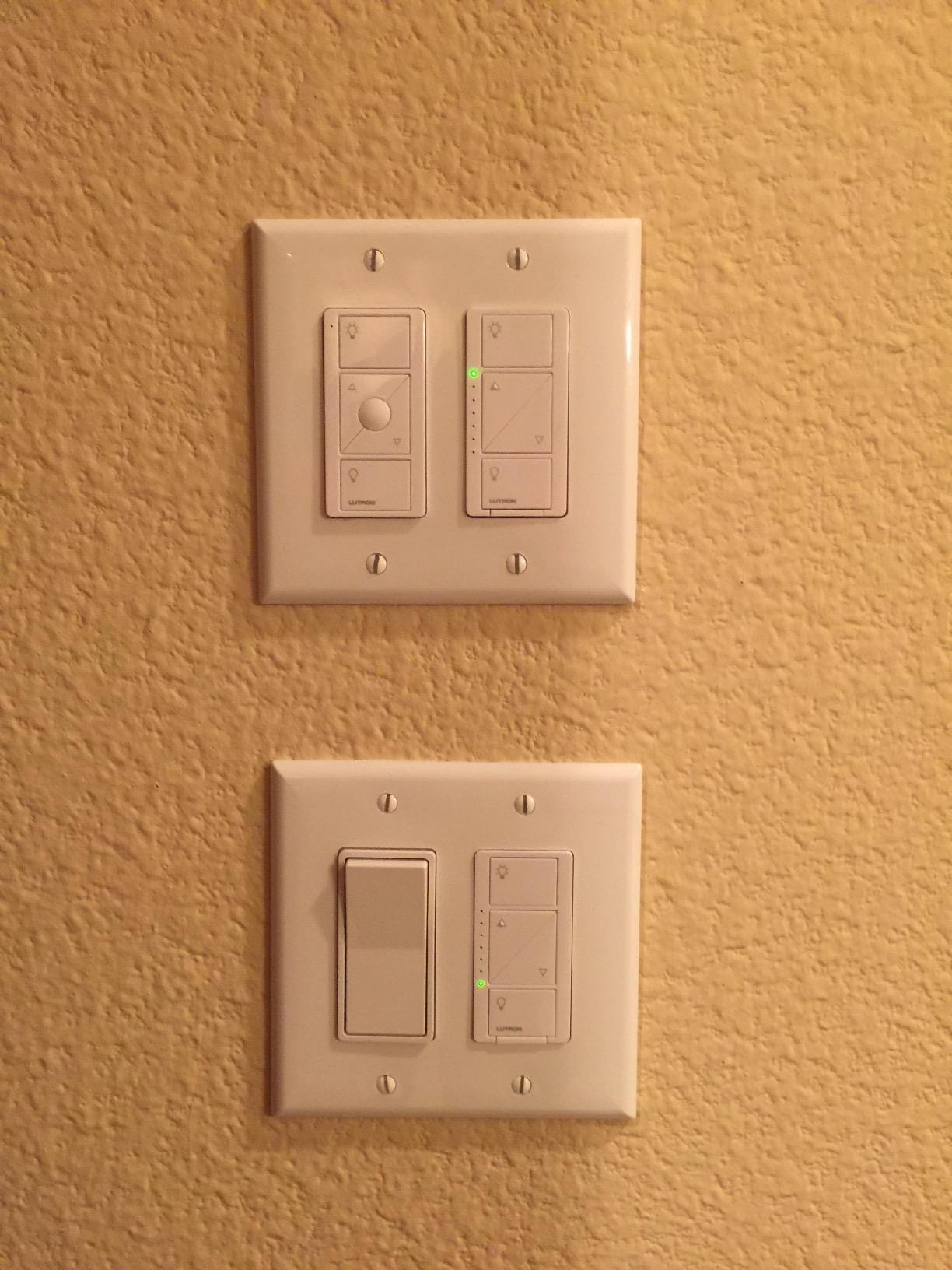 Lutron Caseta Original Smart Dimmer Switch Kit, 2 Dimmer Switches, 2 Wall Plates, 2 Remotes, 2 Pedestals, and Smart Hub, Works with Alexa, Apple Home, Google Home customer photo 1