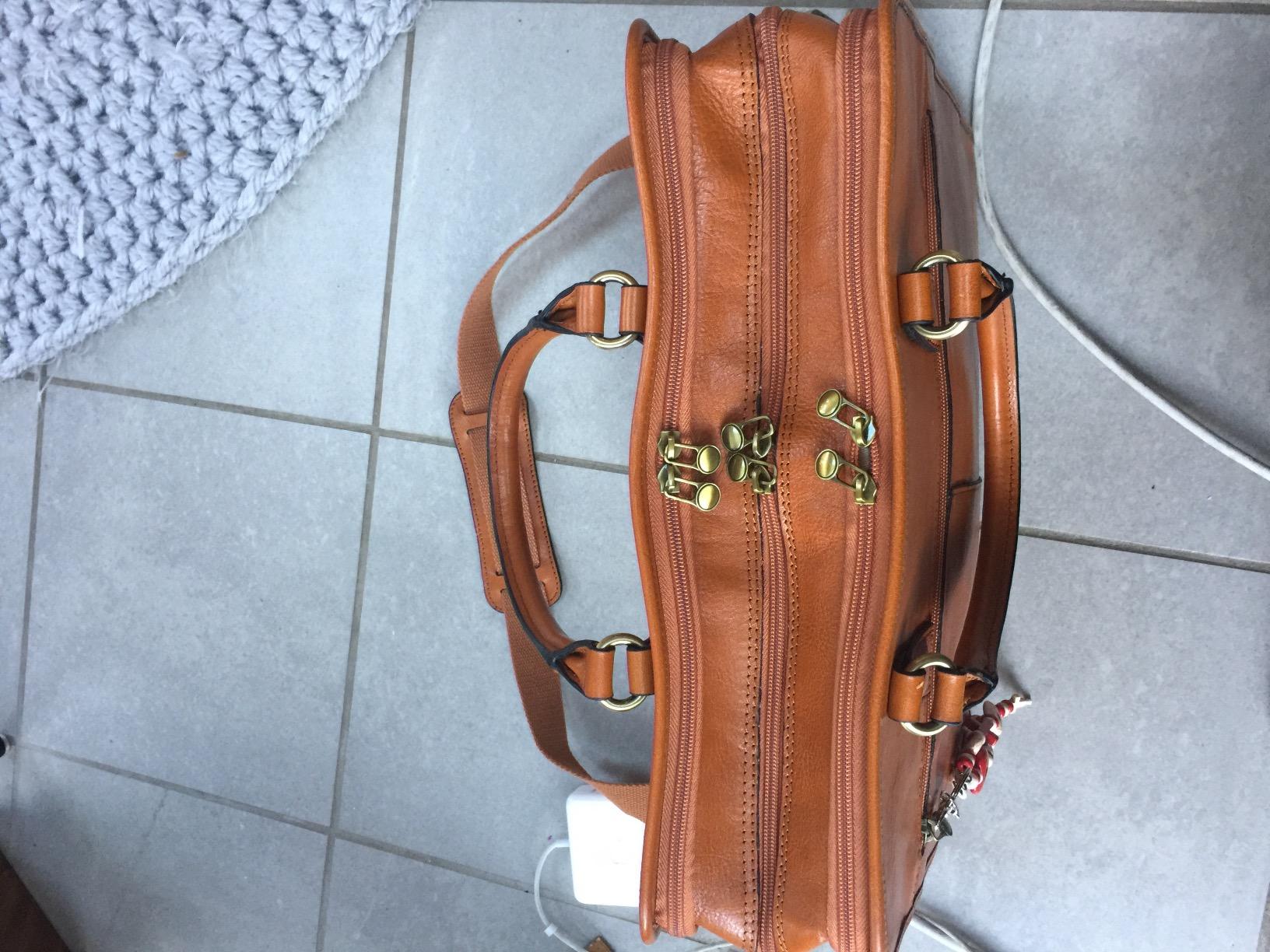 Banuce Vintage and Stylish Genuine Full Grains Italian Leather Briefcase for Women 15.6 Inch Laptop Bag Business Work Bag customer photo 2