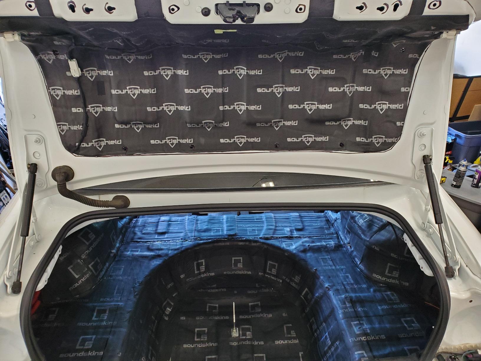 Second Skin Damplifier Premium Car Sound Deadening Material (1mm) - Butyl Rubber Auto Sound Deadener Mat (10 Sq Ft, 5 Sheets) - Made in The USA customer photo 1