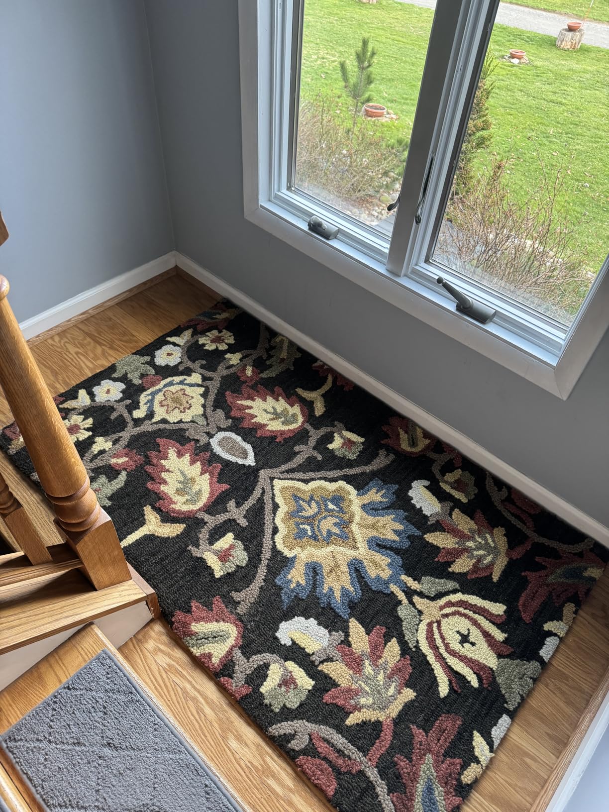 SAFAVIEH Area Rug 8x10 - Blossom Collection - Large - Green & Multi, Handmade Wool, Ideal for Living Room, Bedroom, Office, Dining Space (BLM402B) customer photo 1