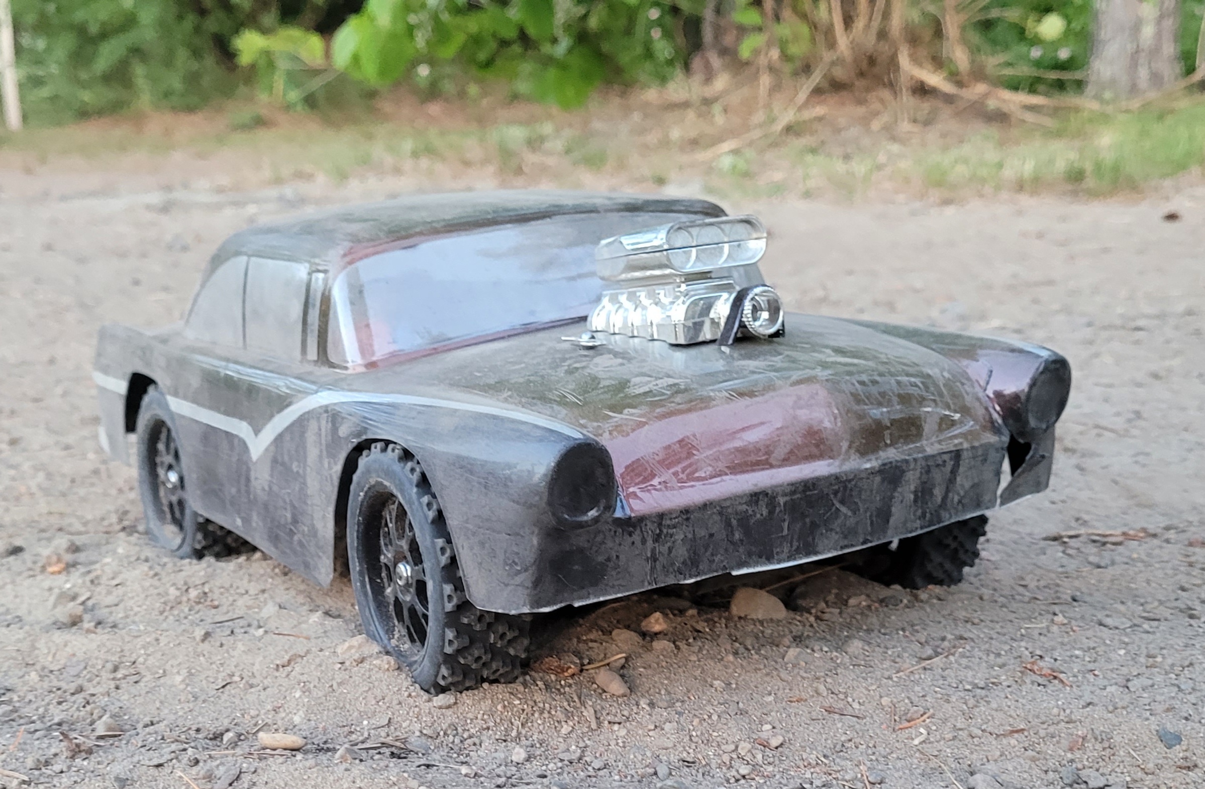 JIUWU 4 Pcs Black 1:10 Scale RC Tires Wheel Rims Crossing Rubber On Road Parts customer photo 2