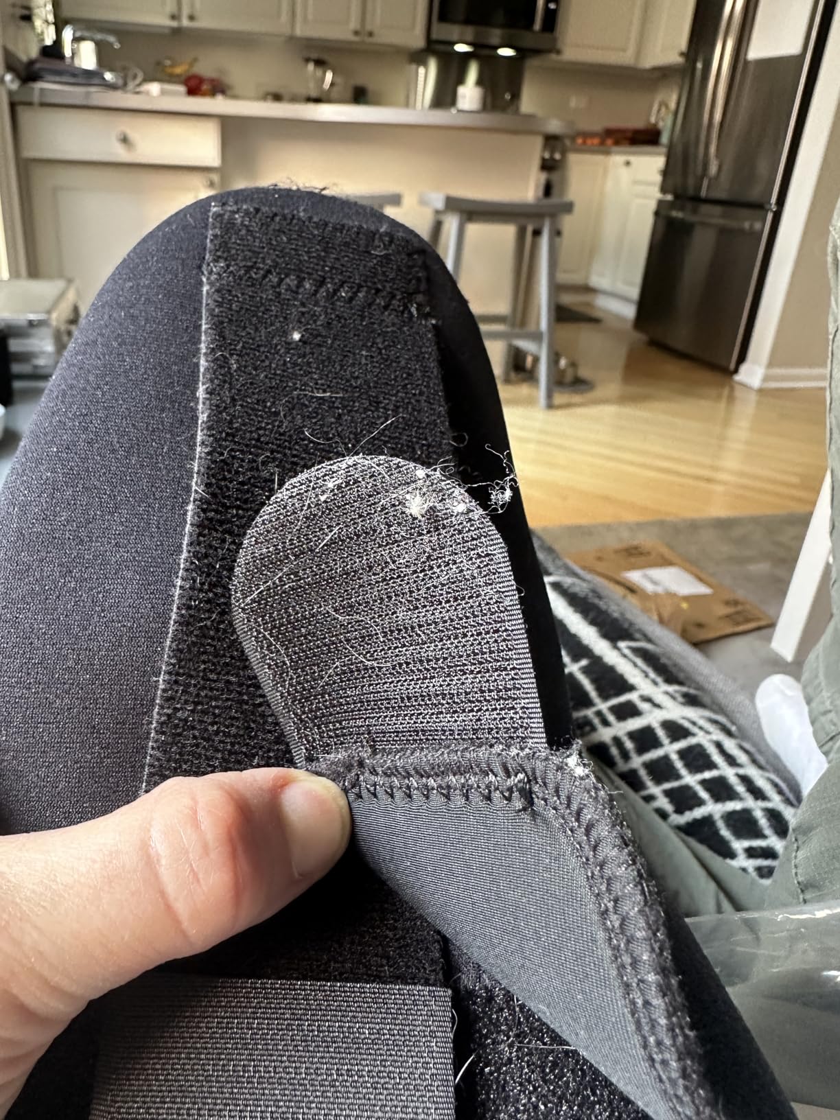 BraceAbility Plantar Fasciitis Night Splint Sock - Soft Plantar Fascia Boot for Sleeping, Achilles Tendonitis Relief, Foot Drop, Heel Pain - Planter Facetious Night Sling Brace for Women and Men (S) customer photo 2