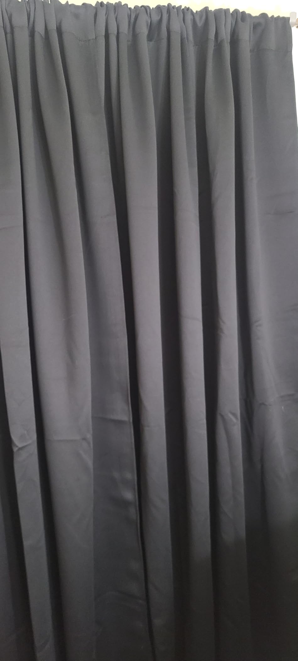 NICETOWN Black Blackout Curtain Blinds - Solid Thermal Insulated Window Treatment Blackout Drapes/Draperies for Bedroom (2 Panels, 42 inches Wide by 63 inches Long, Black) customer photo 1