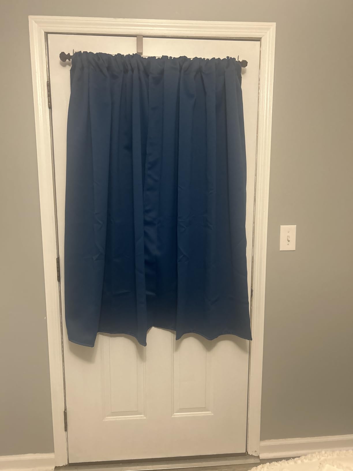 NICETOWN Black Blackout Curtain Blinds - Solid Thermal Insulated Window Treatment Blackout Drapes/Draperies for Bedroom (2 Panels, 42 inches Wide by 63 inches Long, Black) customer photo 2
