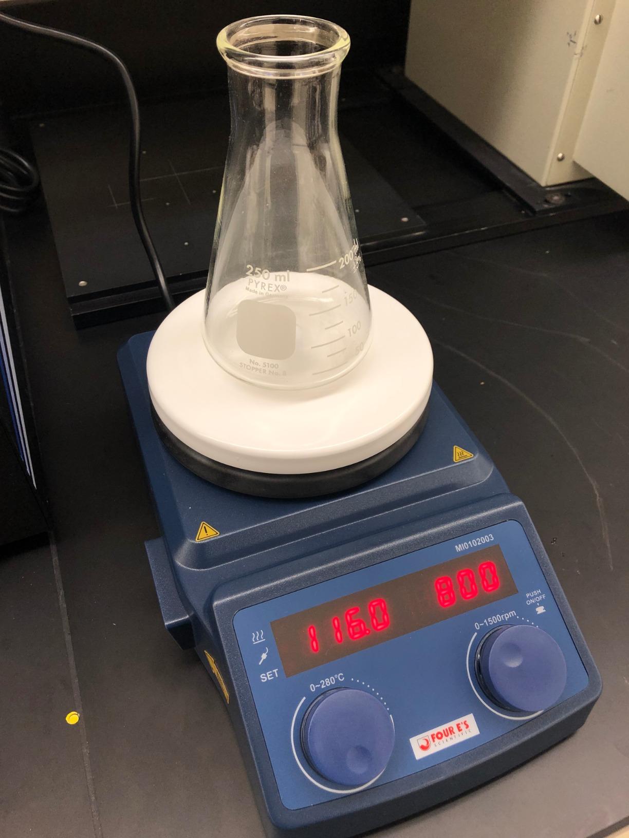 FOUR E'S SCIENTIFIC 5 Inch Magnetic Stirrer Hot Plate Max Temp 280C/536F | Max 5L Stirring Capacity | 100-1500RPM | 110V | Laboratory Hot Plate with Temp Probe Sensor & Stir Bar customer photo 1