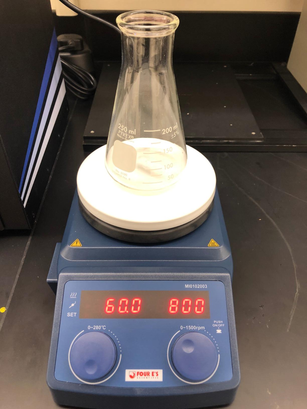 FOUR E'S SCIENTIFIC 5 Inch Magnetic Stirrer Hot Plate Max Temp 280C/536F | Max 5L Stirring Capacity | 100-1500RPM | 110V | Laboratory Hot Plate with Temp Probe Sensor & Stir Bar customer photo 2