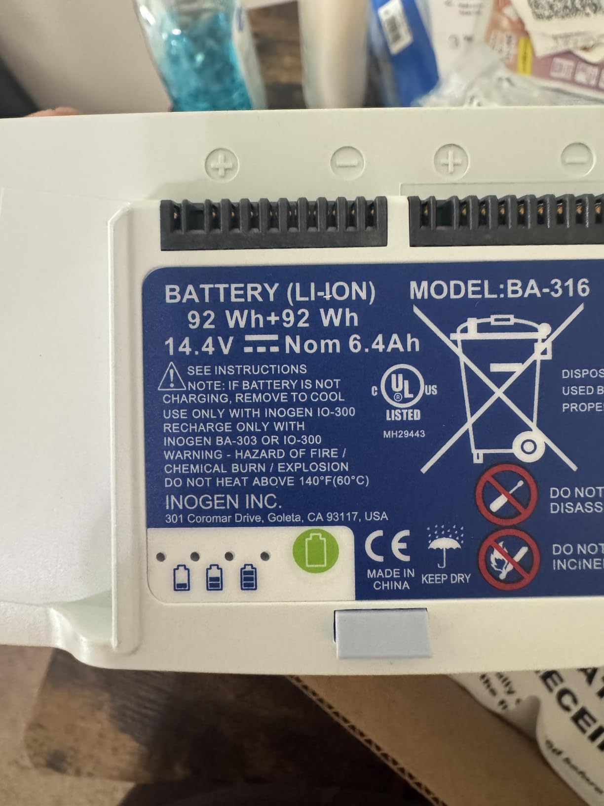 Inogen One G3 Extended (16-Cell) Battery - Portable Replacement Battery customer photo 1