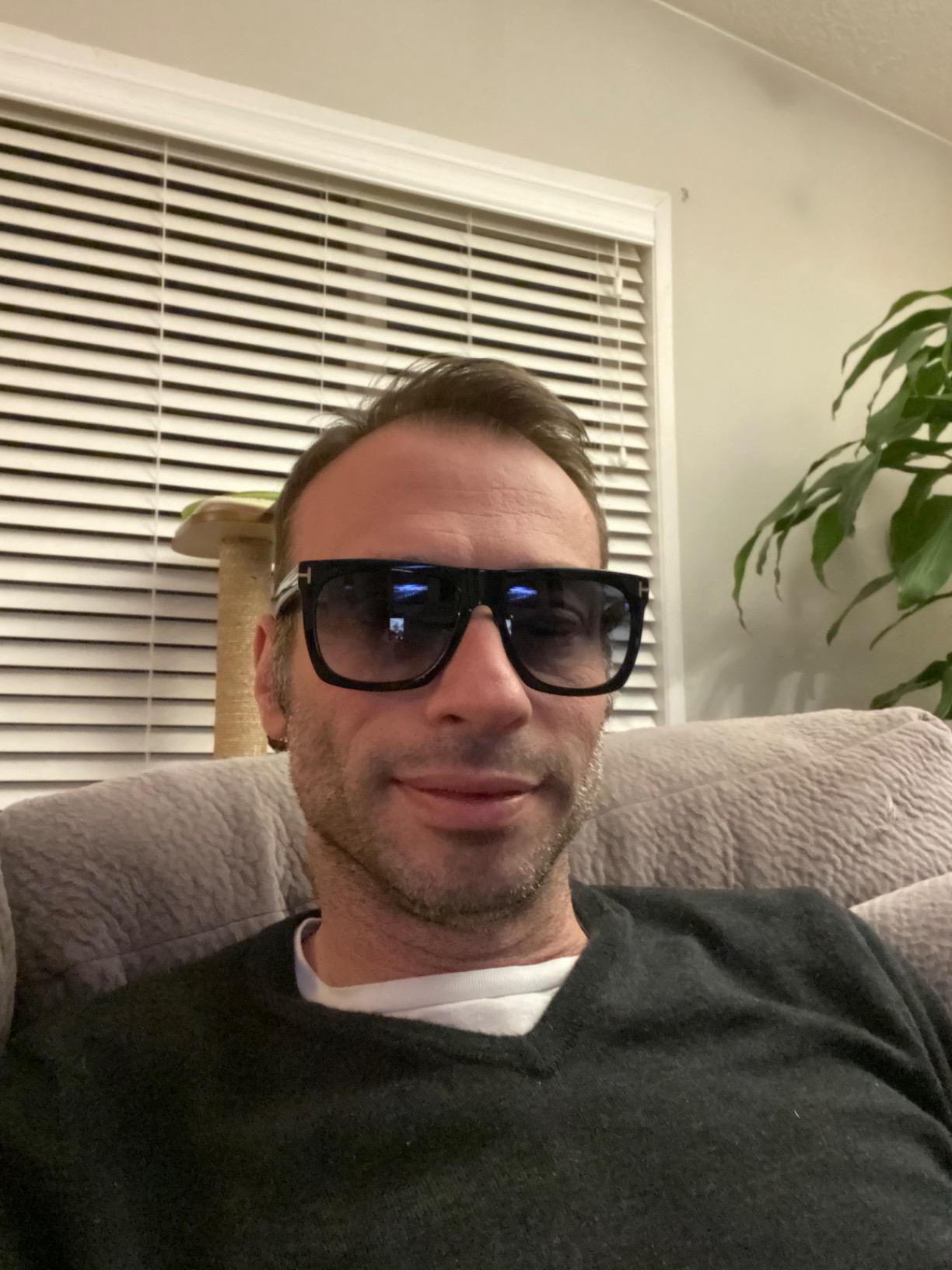 Rectangular Sunglasses TF513 Morgan 01W Black 57mm FT0513 customer photo 1