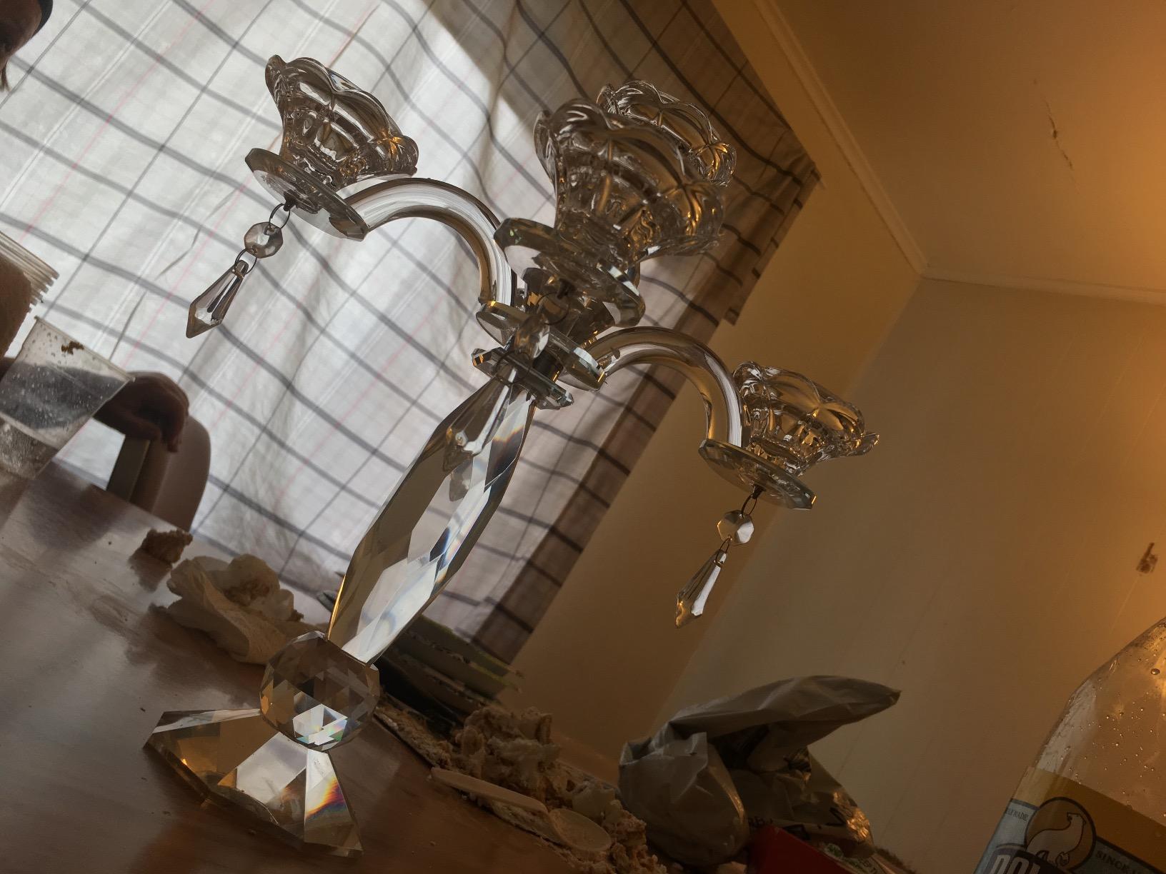 Amlong Crystal 5-Arm Crystal Candelabra customer photo 1