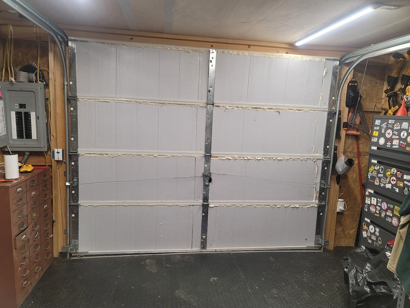 NASATECH White Pre-cut 8 Panel 1 Car Garage Door Insulation Foam Kit R8 customer photo 1