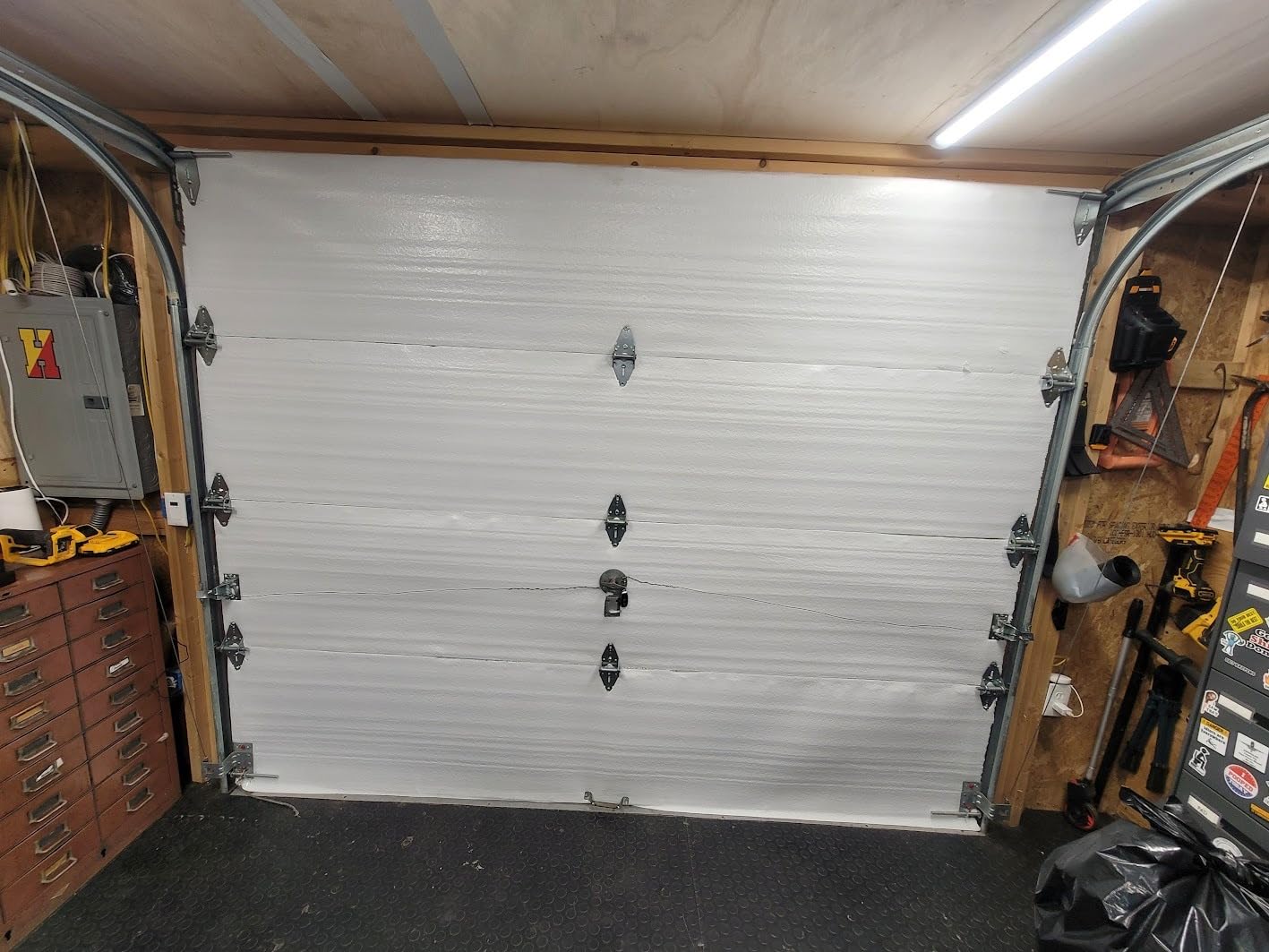 NASATECH White Pre-cut 8 Panel 1 Car Garage Door Insulation Foam Kit R8 customer photo 2