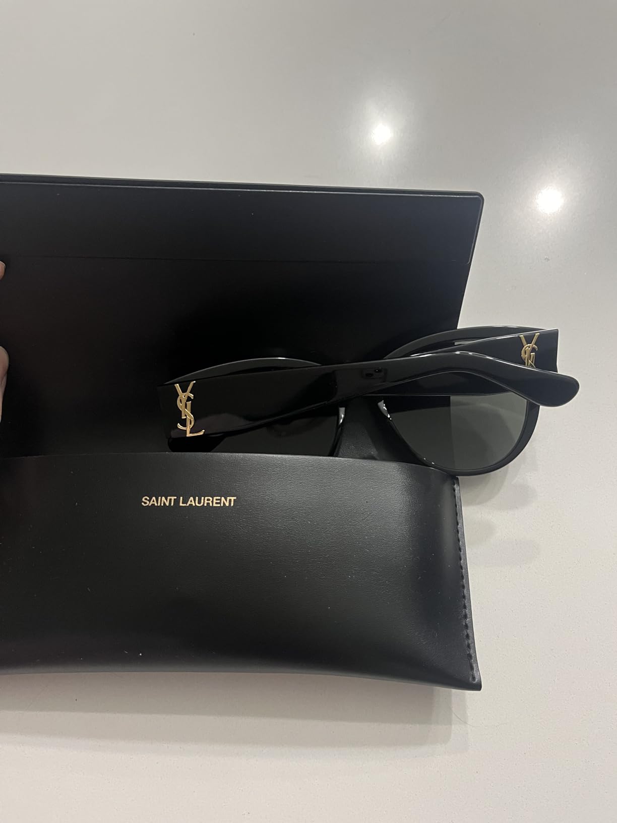 Saint Laurent Authentic YVES SAINT LAURENT Black YSL Sunglasses SL M3-002 customer photo 2