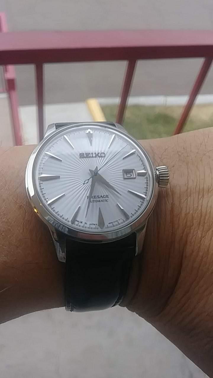 PRESAGE Automatic Ice Blue Cocktail Time 