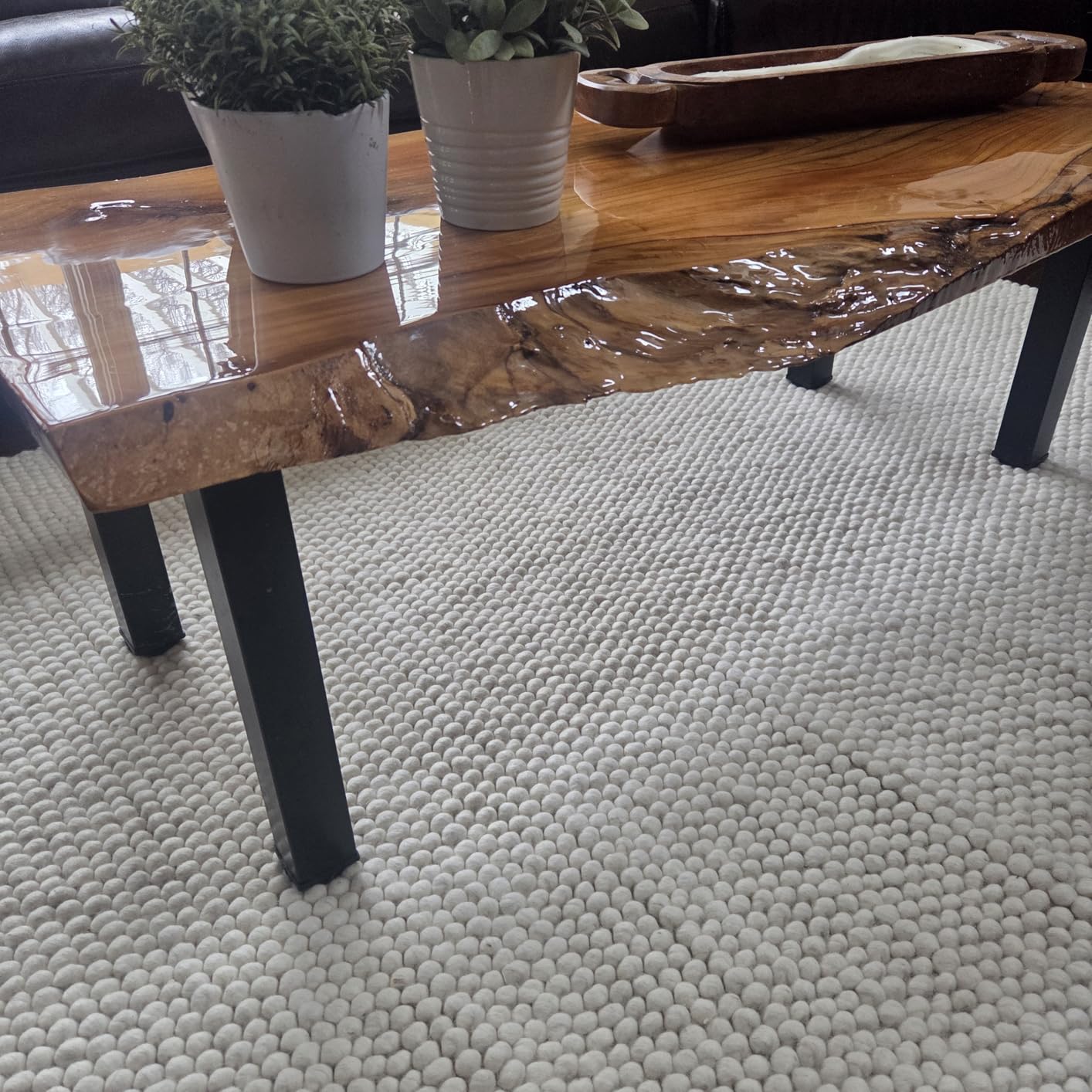 SAFAVIEH Area Rug 9x12 - Natura Collection - Large - Ivory, Handmade Wool Blend, Textured Design, Ideal for Living Room, Bedroom, Dining Space (NAT620A) customer photo 1