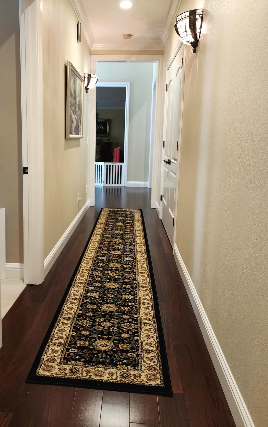 SAFAVIEH Lyndhurst Collection Area Rug - 8' x 10', Ivory & Rust, Traditional Oriental Design, Non-Shedding & Easy Care, Ideal for High Traffic Areas in Living Room, Bedroom (LNH330R) customer photo 2