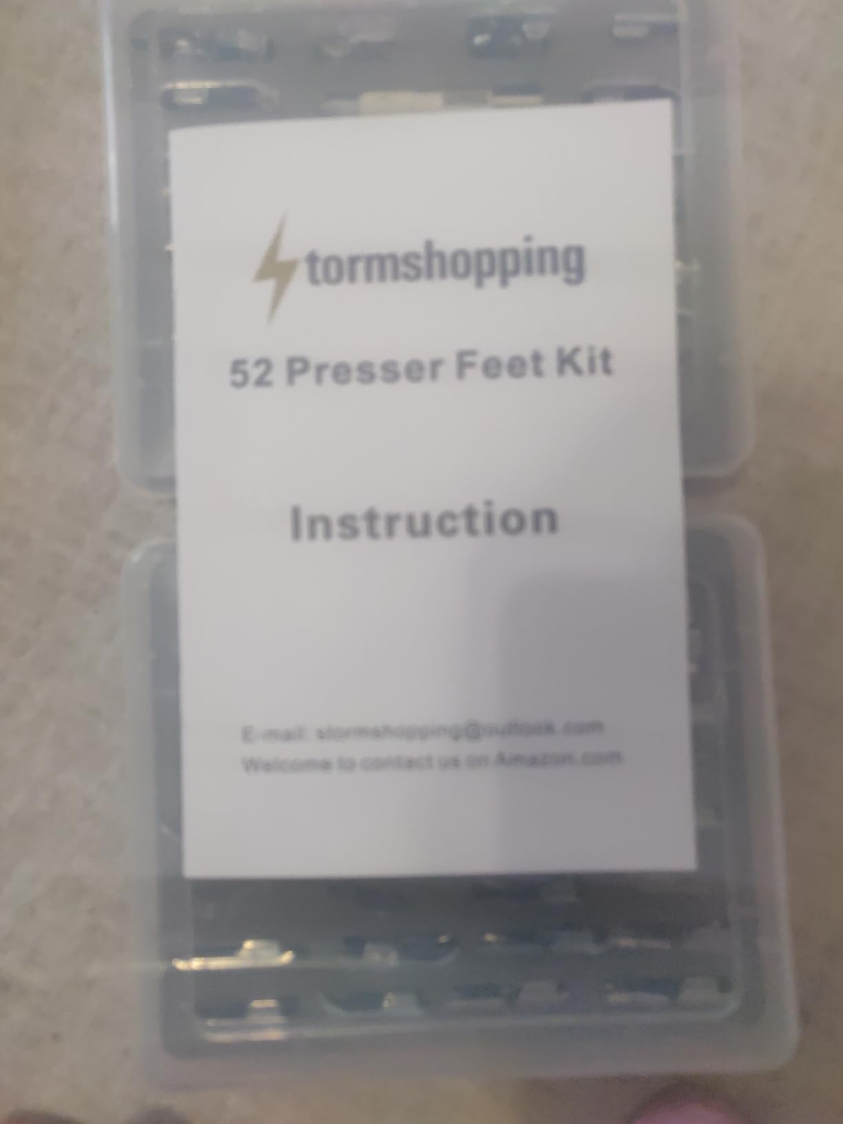 52pcs Sewing Machine Presser Feet Set - Metal, Low Shank for Singer, Brother, Babylock, Janome and Kenmore customer photo 1