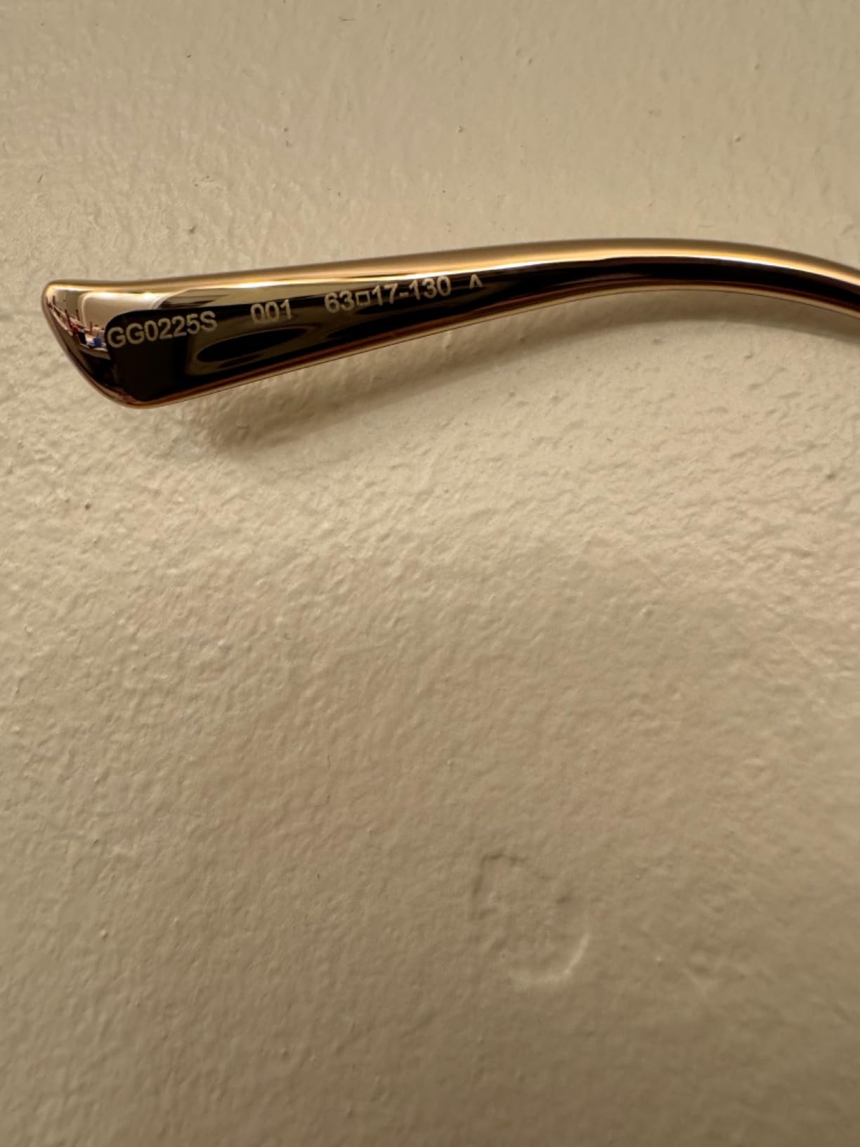 Gucci GG0225S Gold/Grey 63mm Oversized Sunglasses customer photo 1