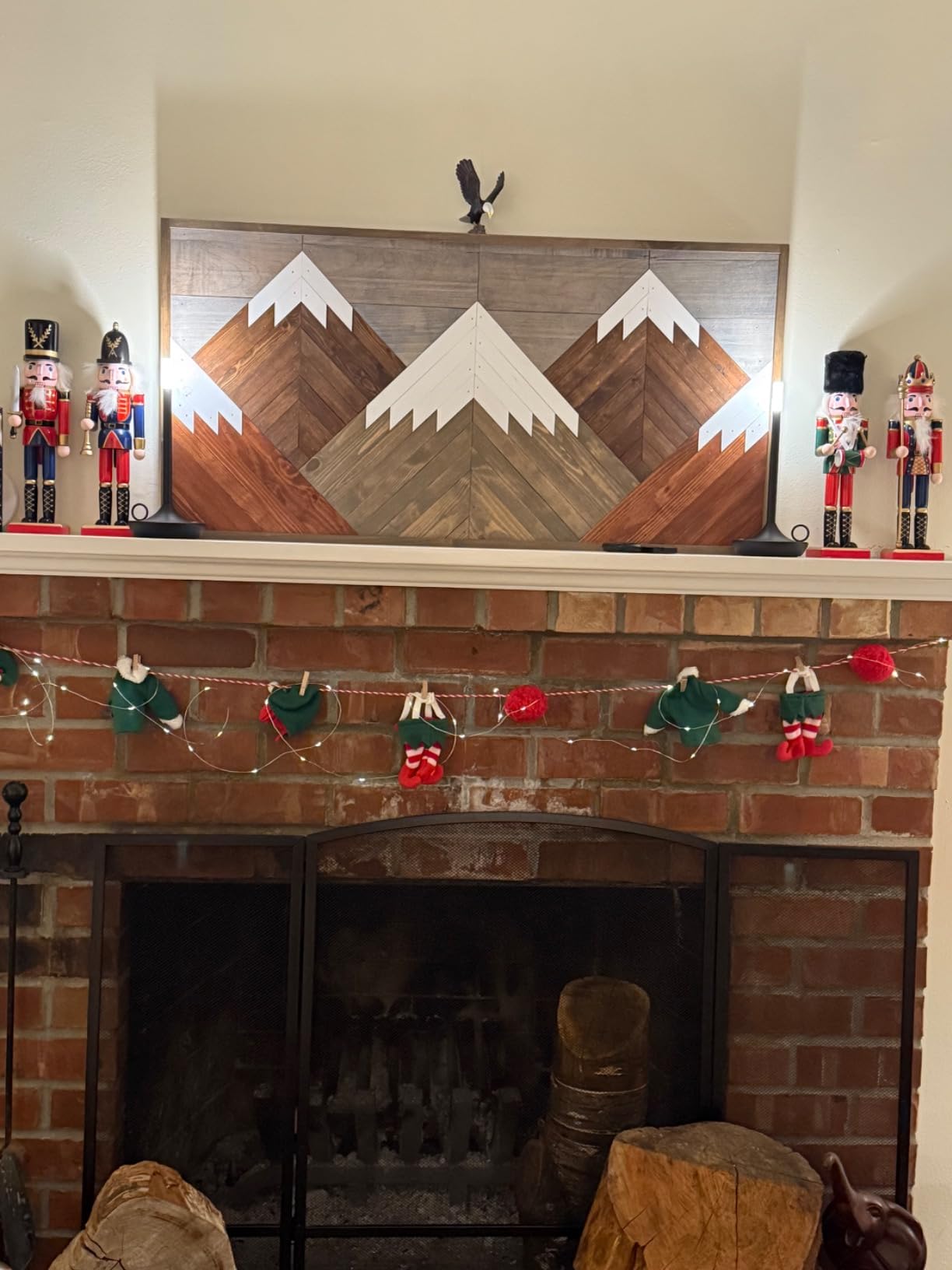 Wooden Nutcracker Ornaments Christmas Decoration Figures Puppet Home Decor (12 Inch) (Sword) customer photo 1