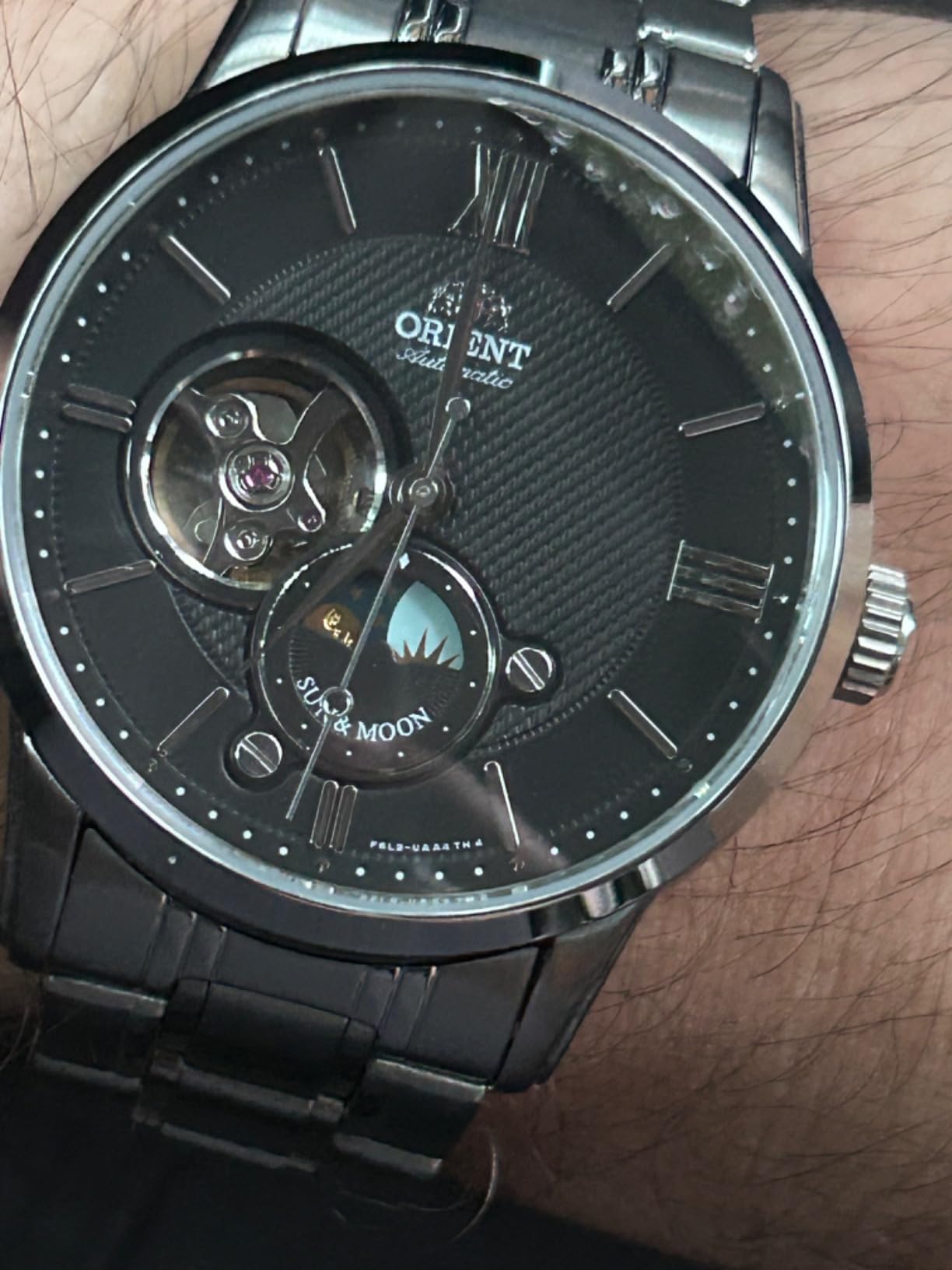 Orient Star Classic Semi Skeleton Sun & Moon Mechanical Watch RN-AS0001B customer photo 2