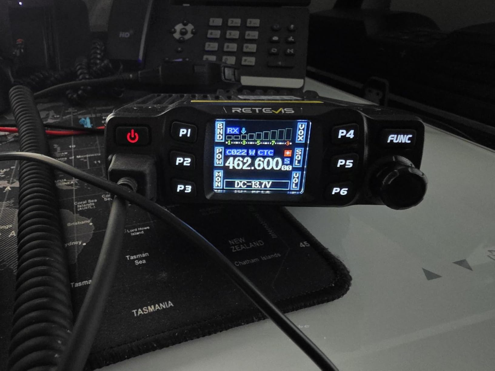 Retevis RT95 Dual Band Mobile Radio, Long Range Ham Radio with Antenna, 180 Degree Rotatable LCD Display customer photo 1