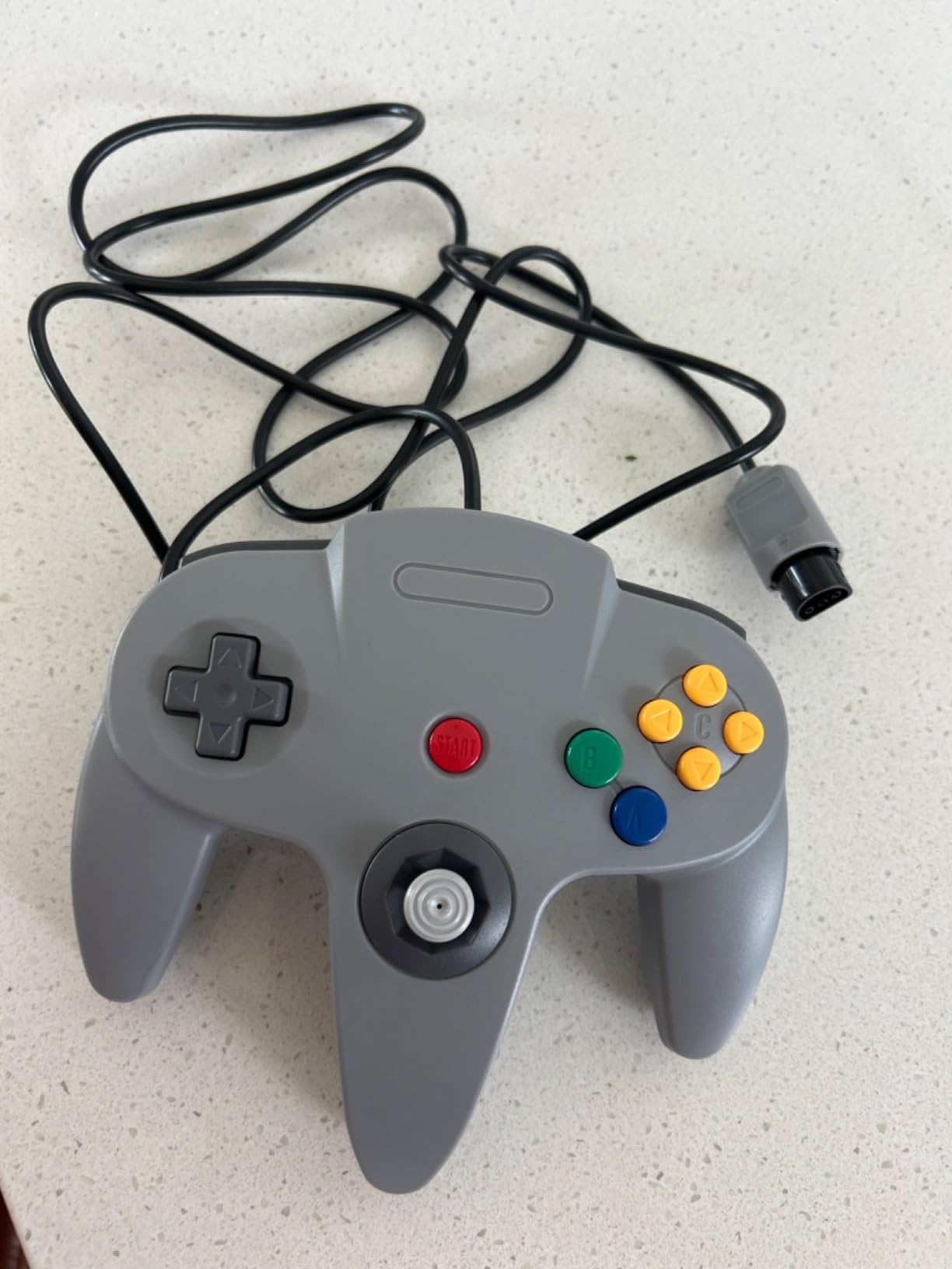 KIWITATA Classic N64 Controller, Retro N64 Wired Remote Joystick Gamepad Controller Compatible with N64 Video Game System Console Gray customer photo 1