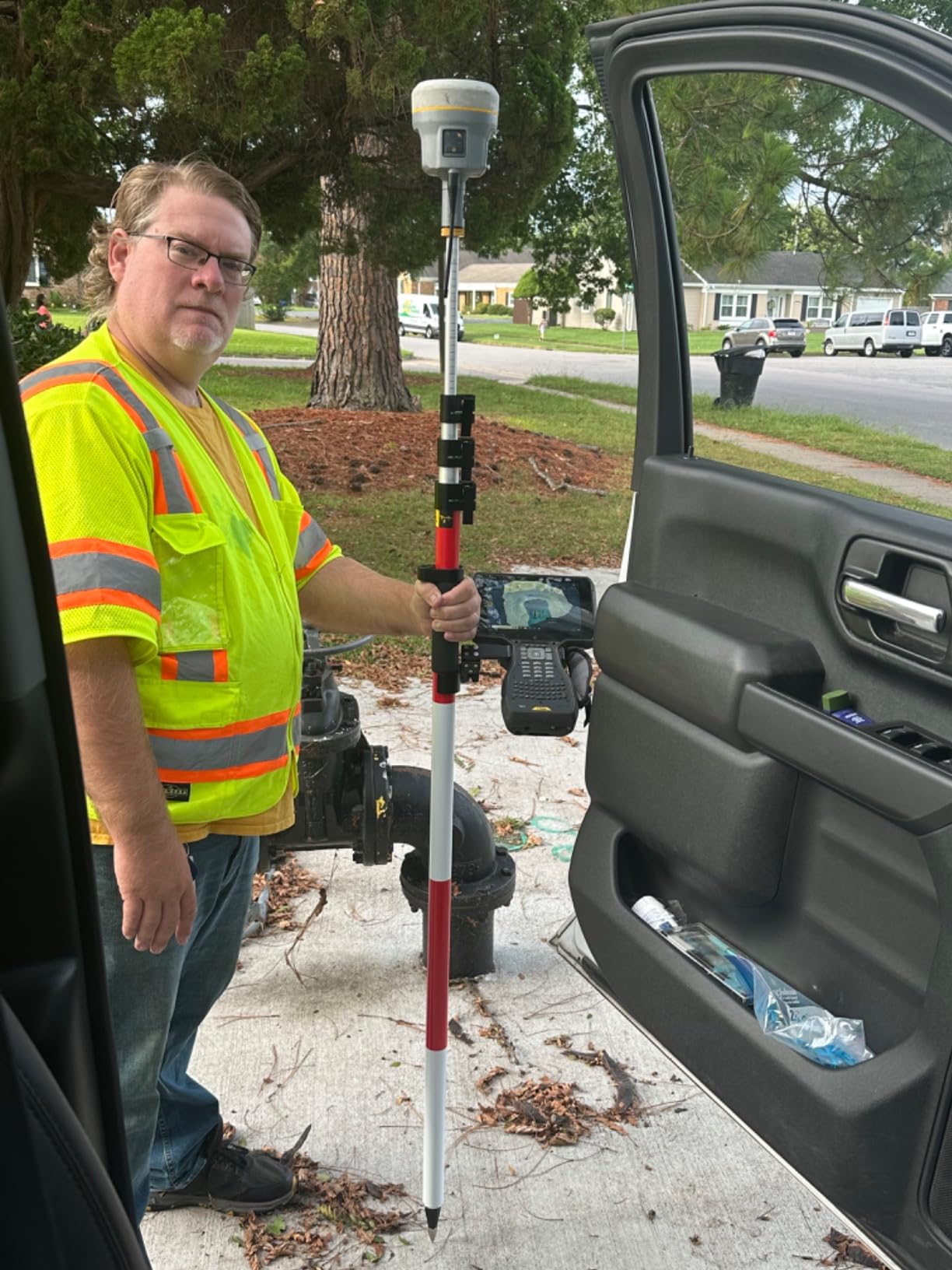 GEOLENI Aluminum Prism Pole with Quick Release Clamp - 11.8FT/3.6M Telescopic Pole customer photo 1