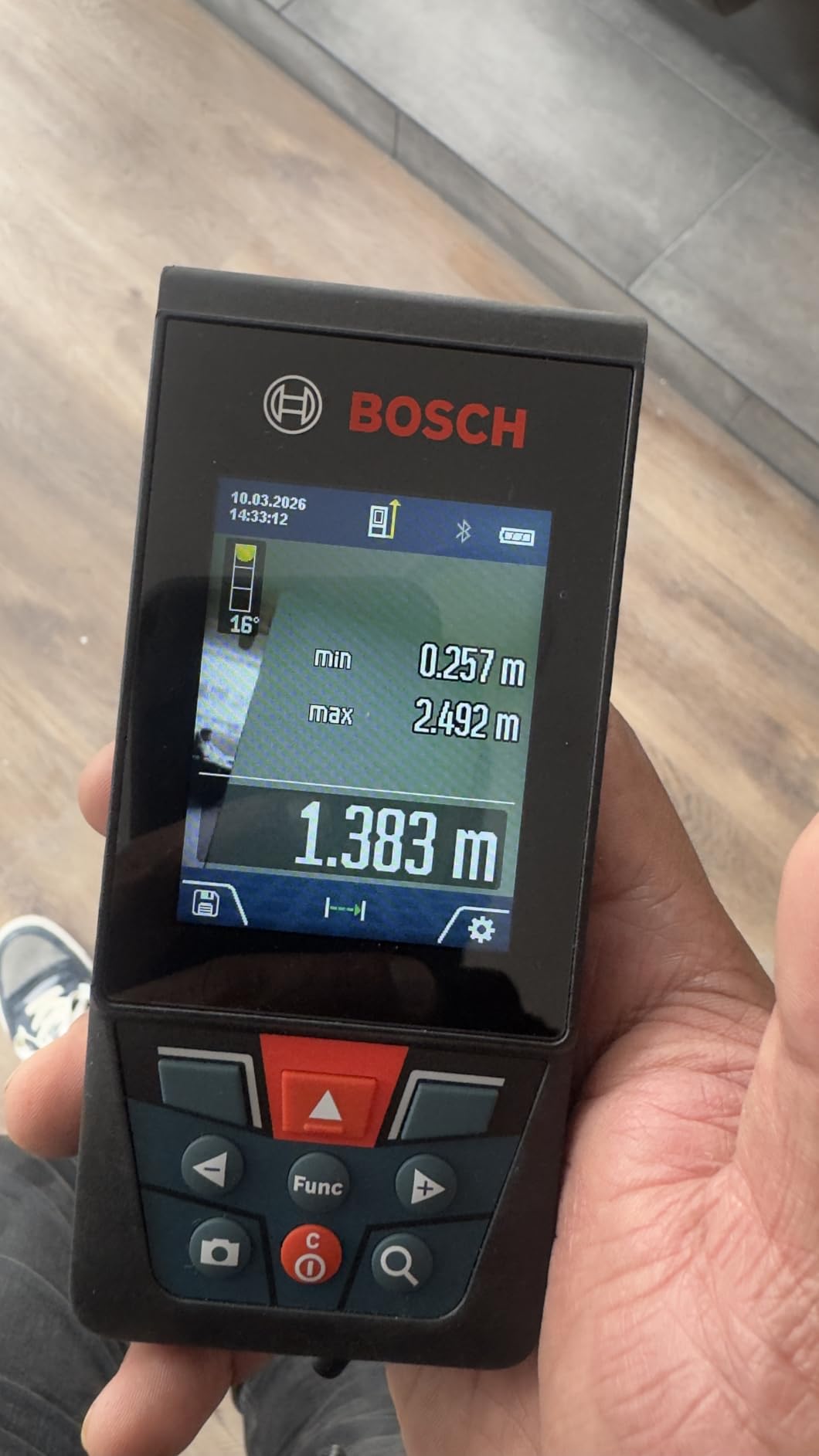 BOSCH GLM400CL 400 Ft Blaze Outdoor Connected Laser Measure with Battery customer photo 2