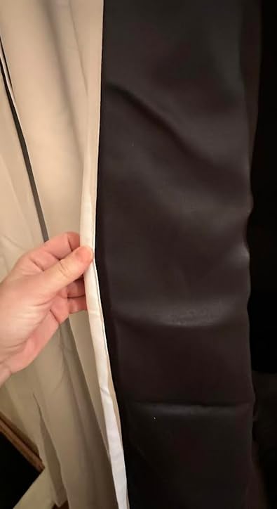 NICETOWN Grey Full Shade Curtain Panels, Pair of Energy Smart & Noise Blocking Out Blackout Drapes for Dining Room Window, Thermal Insulated Guest Room Lined Window Dressing(Gray, 52 x 84 inch) customer photo 1