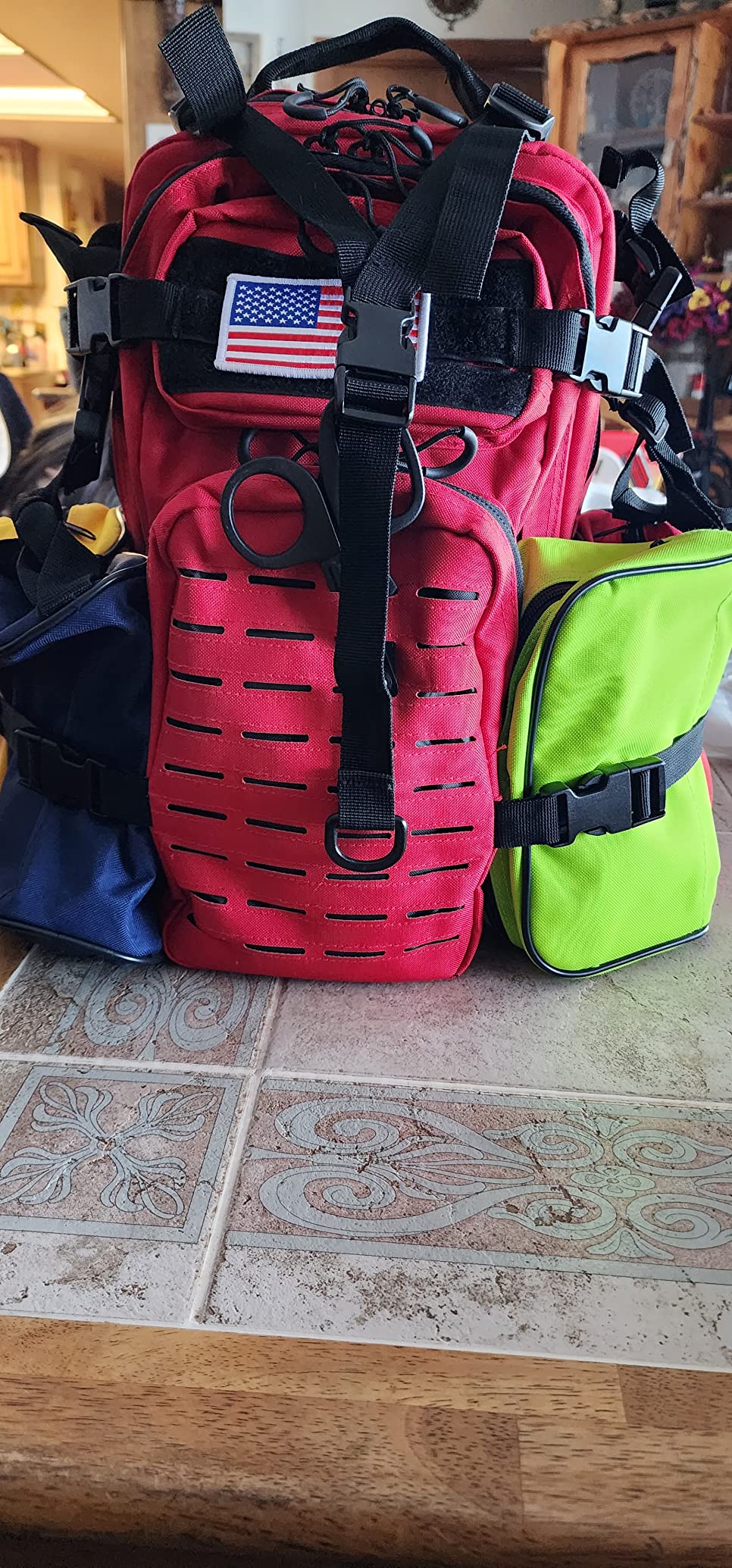 Lightning X Stocked EMS/EMT Trauma & Bleeding First Aid Responder Medical Backpack + Kit (Black Camo) customer photo 2