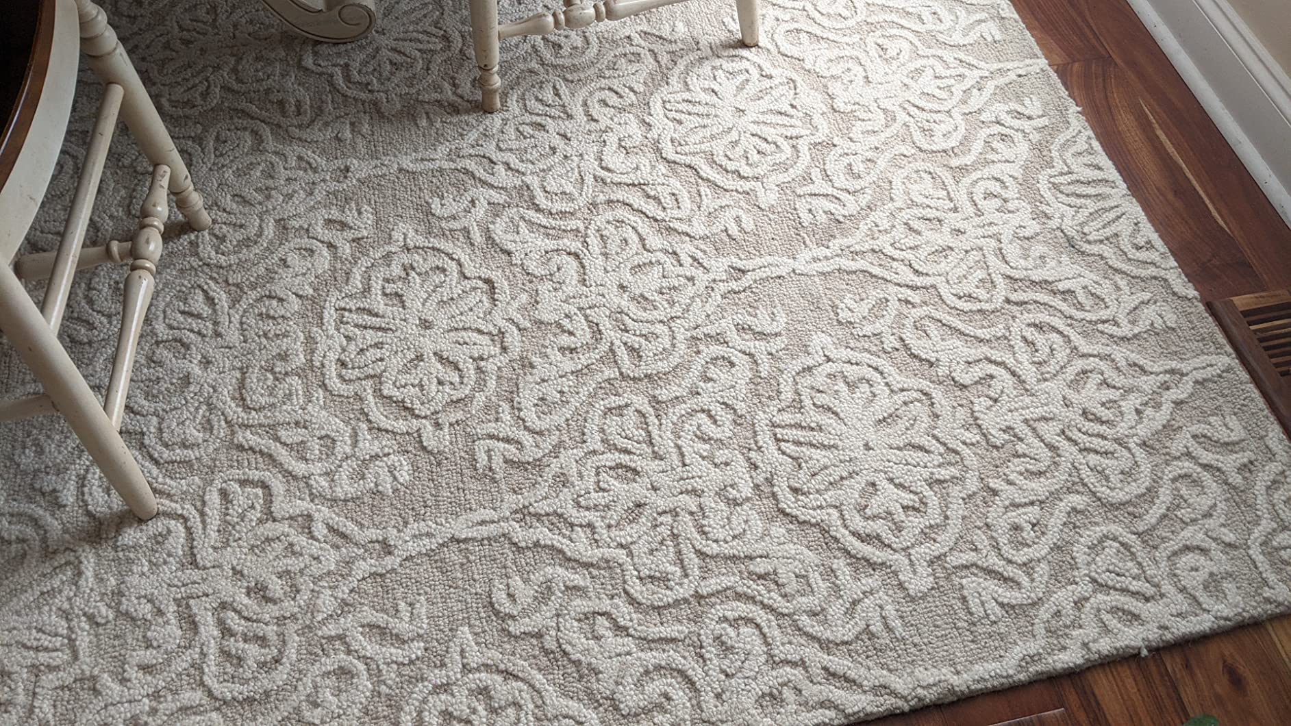 SAFAVIEH Blossom Collection 8' x 10' Beige/Ivory BLM112B Handmade Wool customer photo 1