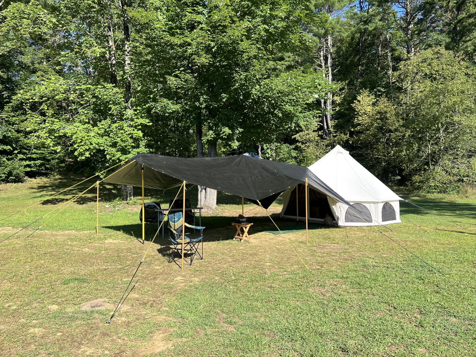 WHITEDUCK Avalon Canvas Bell Tent - Luxury All Season Tent for Camping & Glamping Made from Premium & Breathable 100% Cotton Canvas w/Stove Jack, Mesh (Premium Size) customer photo 1