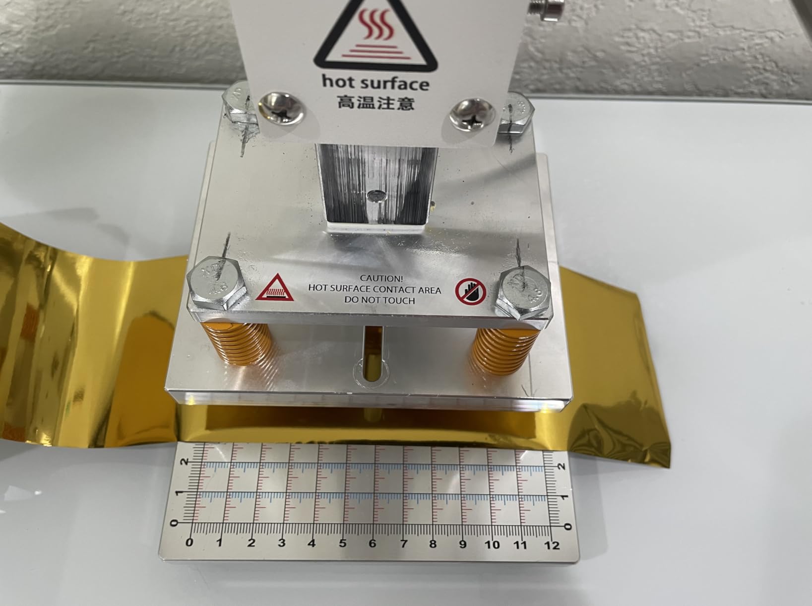 Upgraded Hot Foil Stamping Machine 5x7cm 110V Digital Embossing Machine Manual Tipper Stamper for Leather PU Paper Logo Embossing 1.97