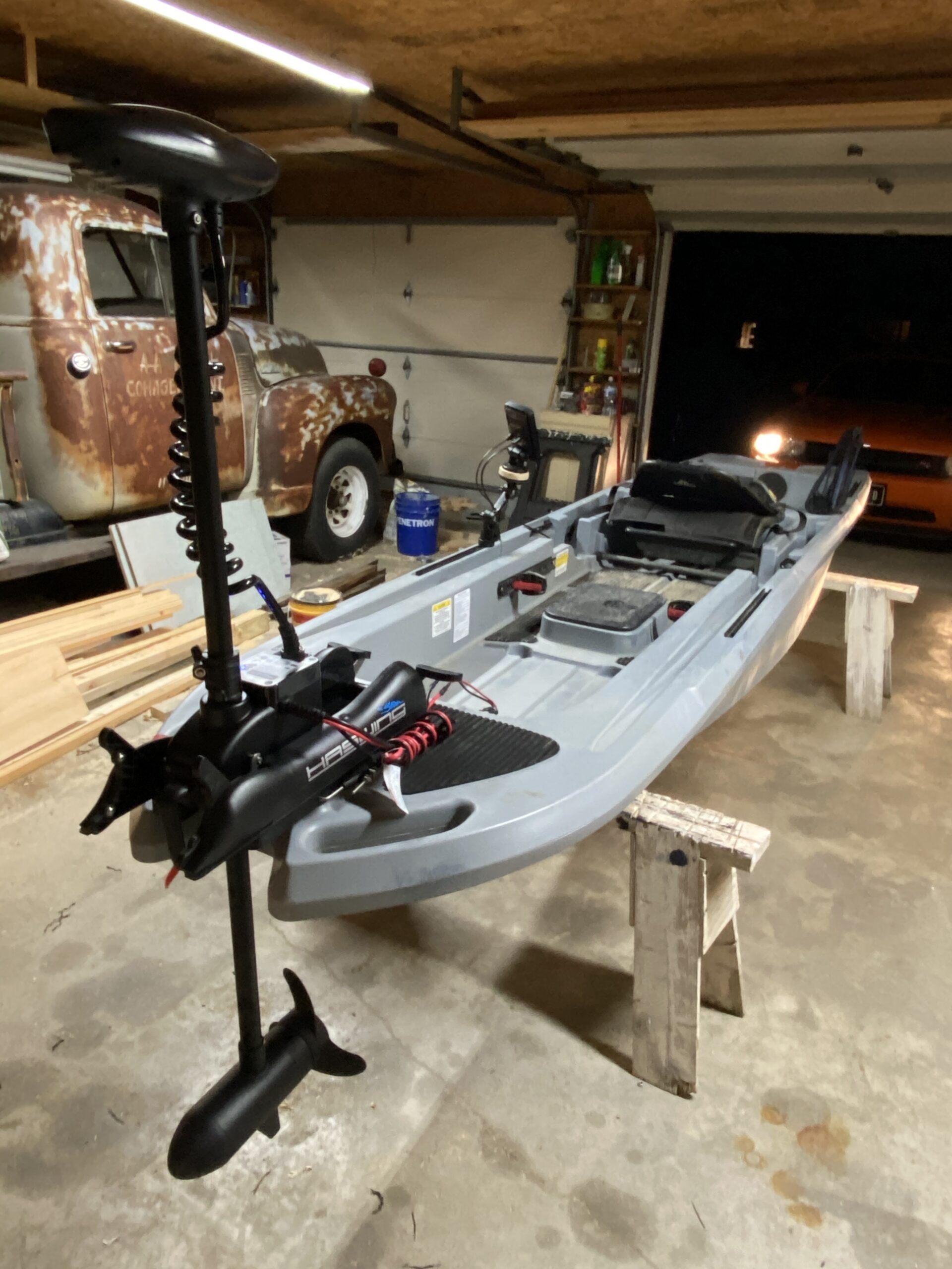 AQUOS Haswing CaymanB 12V 55LB 54in. Shaft Bow Mount Electric Trolling Motor - Includes Wireless Remote & Quick-Release Mount for Fishing Boats in Saltwater & Freshwater customer photo 1