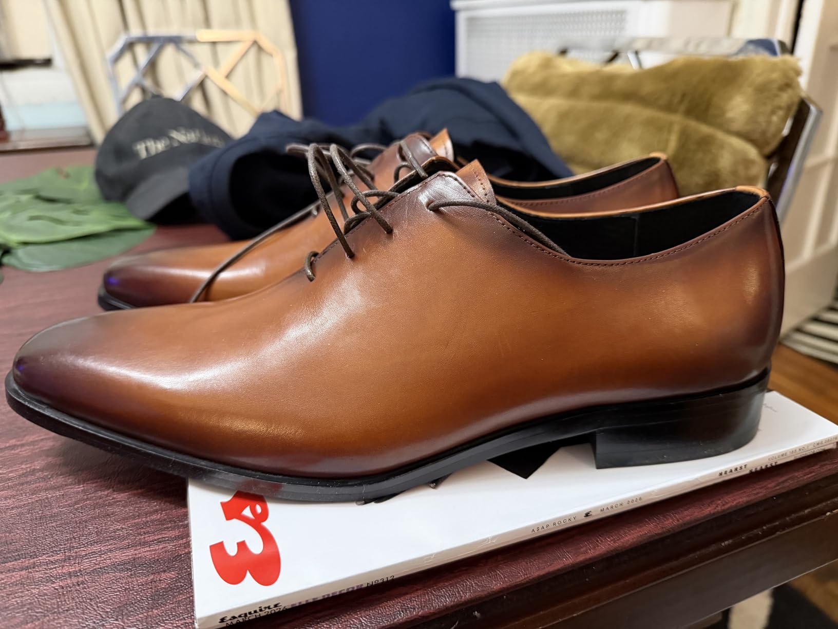 Men's Dress Shoes Oxford Formal Leather Shoes for Men customer photo 1