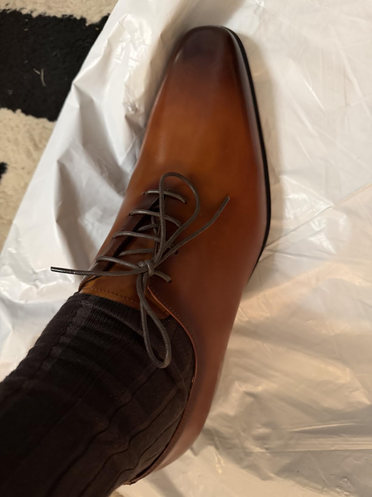 Men's Dress Shoes Oxford Formal Leather Shoes for Men customer photo 2