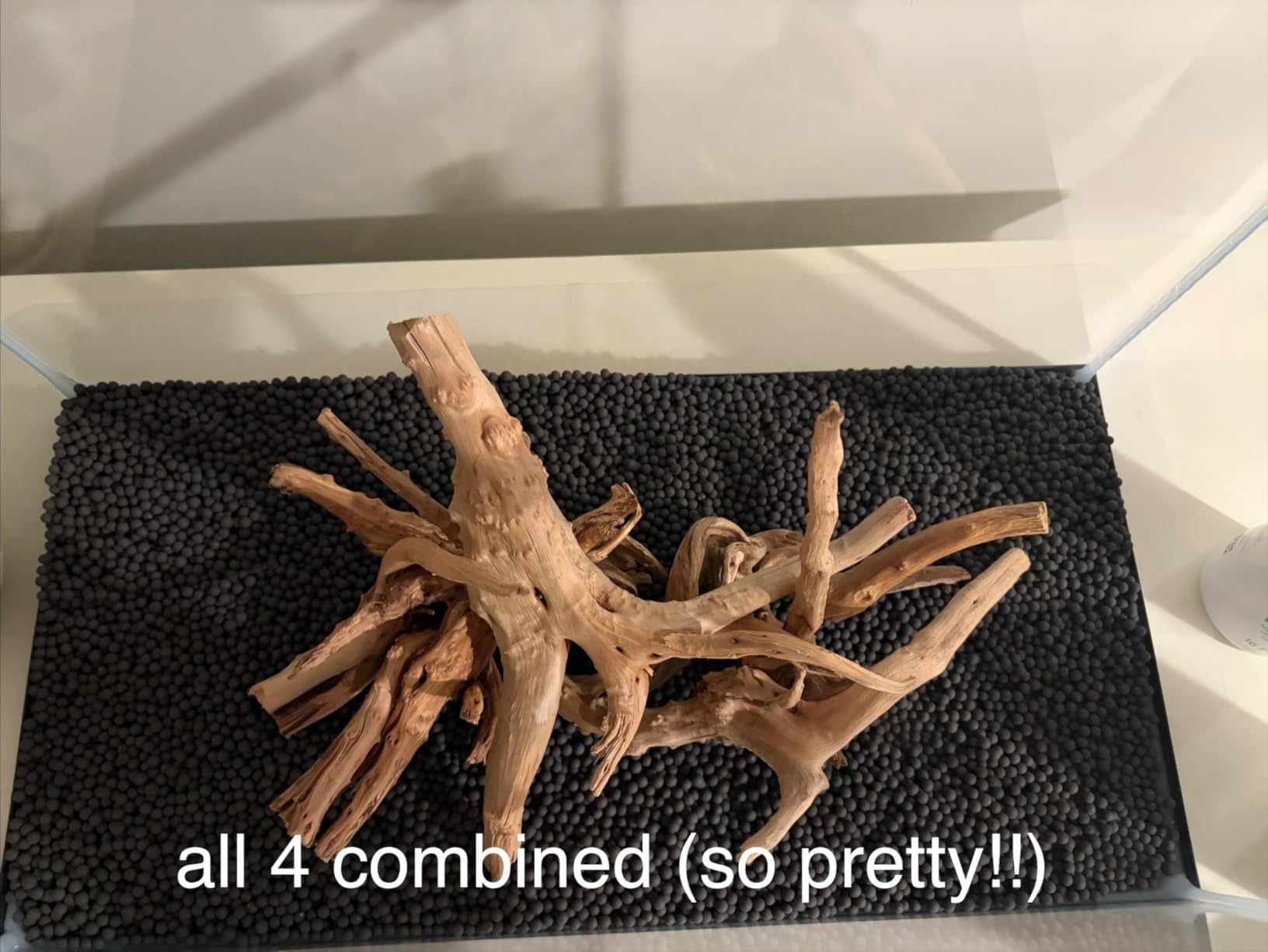 Hamiledyi Aquarium Driftwood 3PCS Natural Trunk Driftwood Assorted Branches 8-12