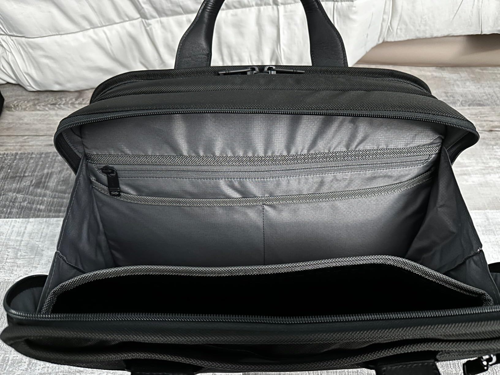 Alpha Organizer Brief - Laptop Briefcase for Commute or Travel - Fits Up to 15