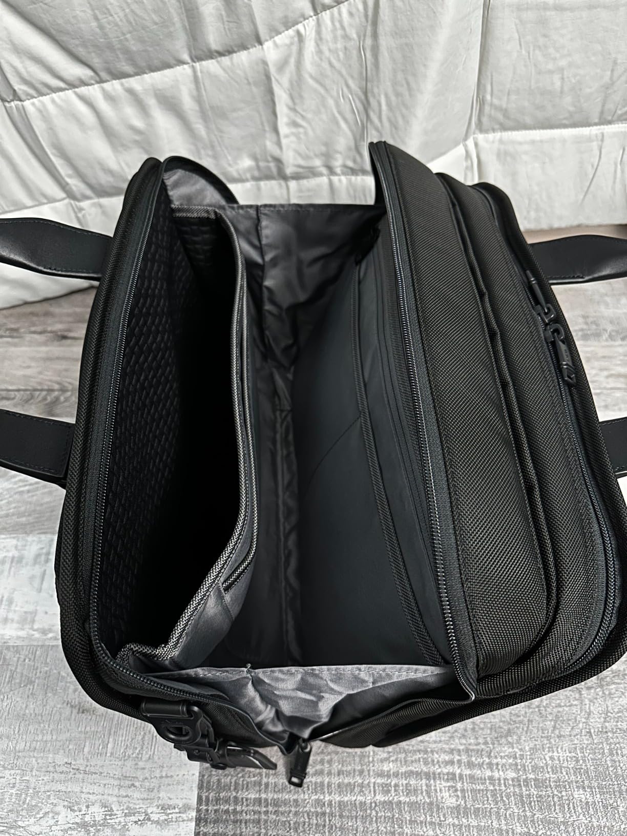 Alpha Organizer Brief - Laptop Briefcase for Commute or Travel - Fits Up to 15