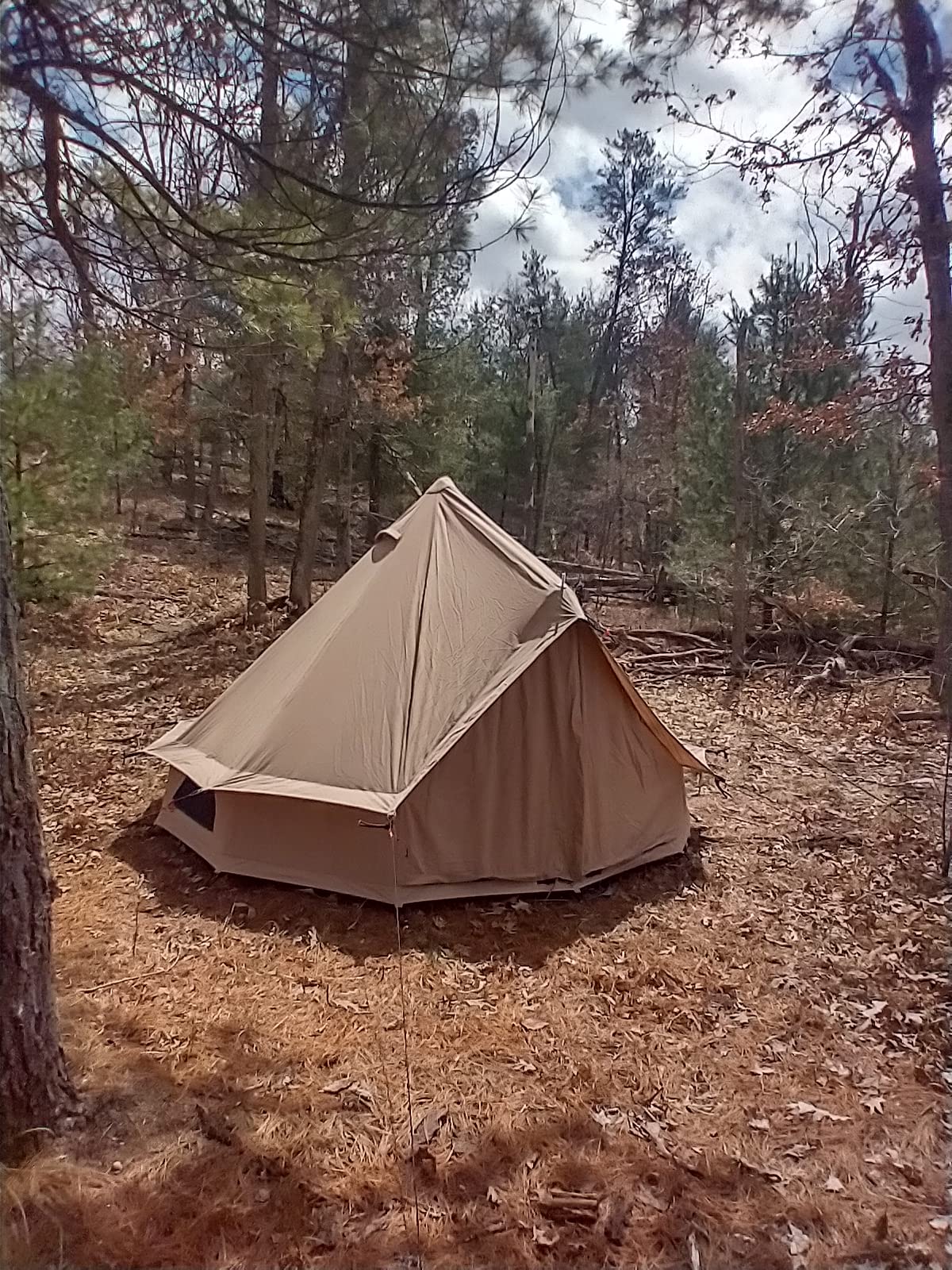 WHITEDUCK Regatta Canvas Bell Tent - w/StoveJack, Waterproof, 4 Season Luxury Camping and Glamping Yurt Tent Outdoor (16ft/5M) customer photo 1
